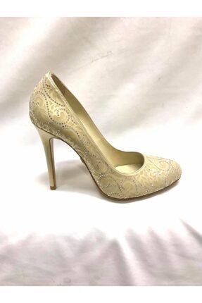 Altın Kadın Klasik Topuklu Ayakkabı 1201300014034 7702005524293