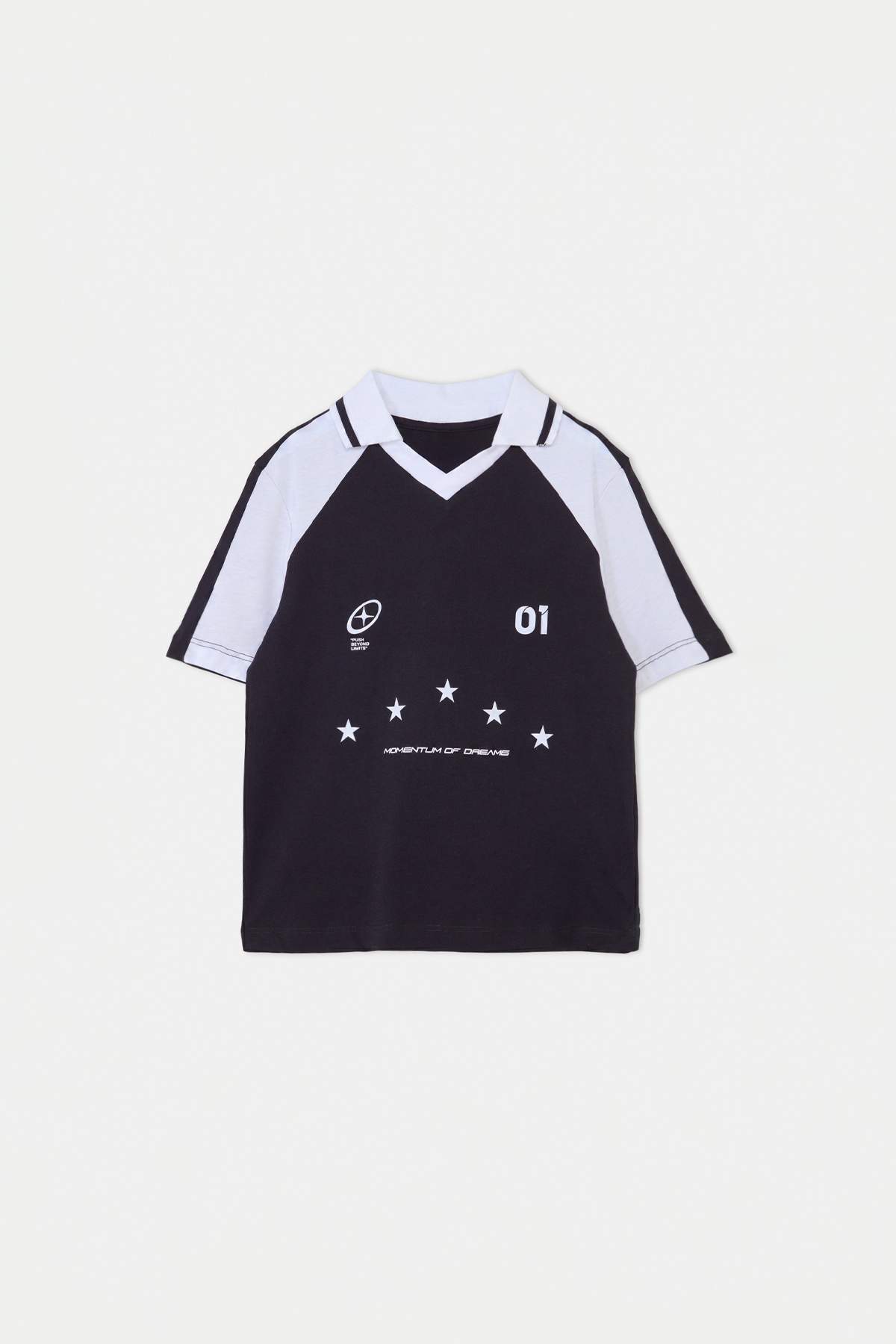 Trendyolmilla Kids Siyah Baskılı Örme T-Shirt TKDSS26TS00056