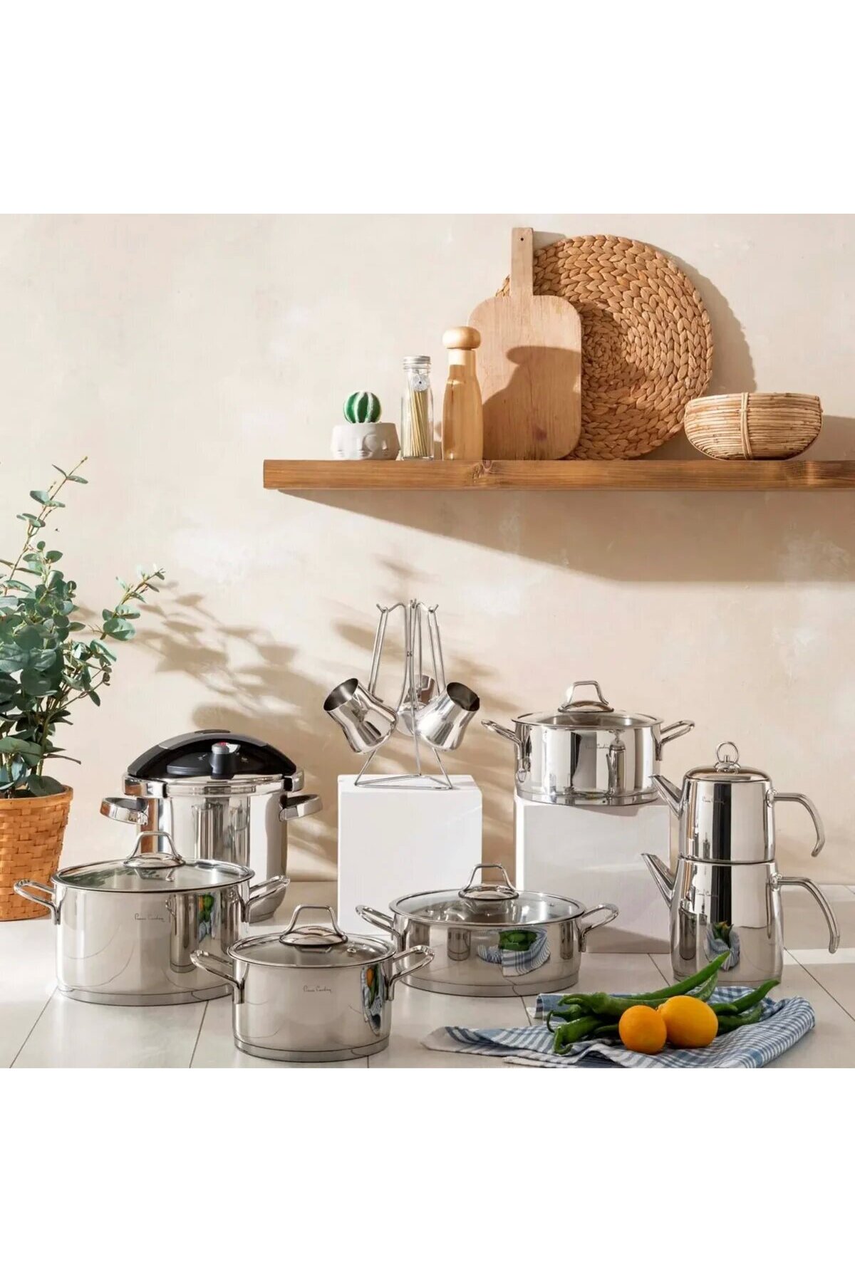 PierreCardin 18-Piece Jupiter Cookware Set