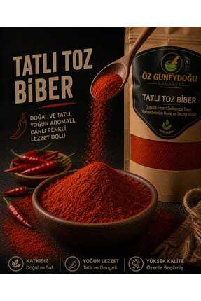 ÖZ GÜNEYDOĞU BAHARAT Tatlı Toz Kırmızı Biber 100 Gr | %100 Doğal, Taze ve Kat...