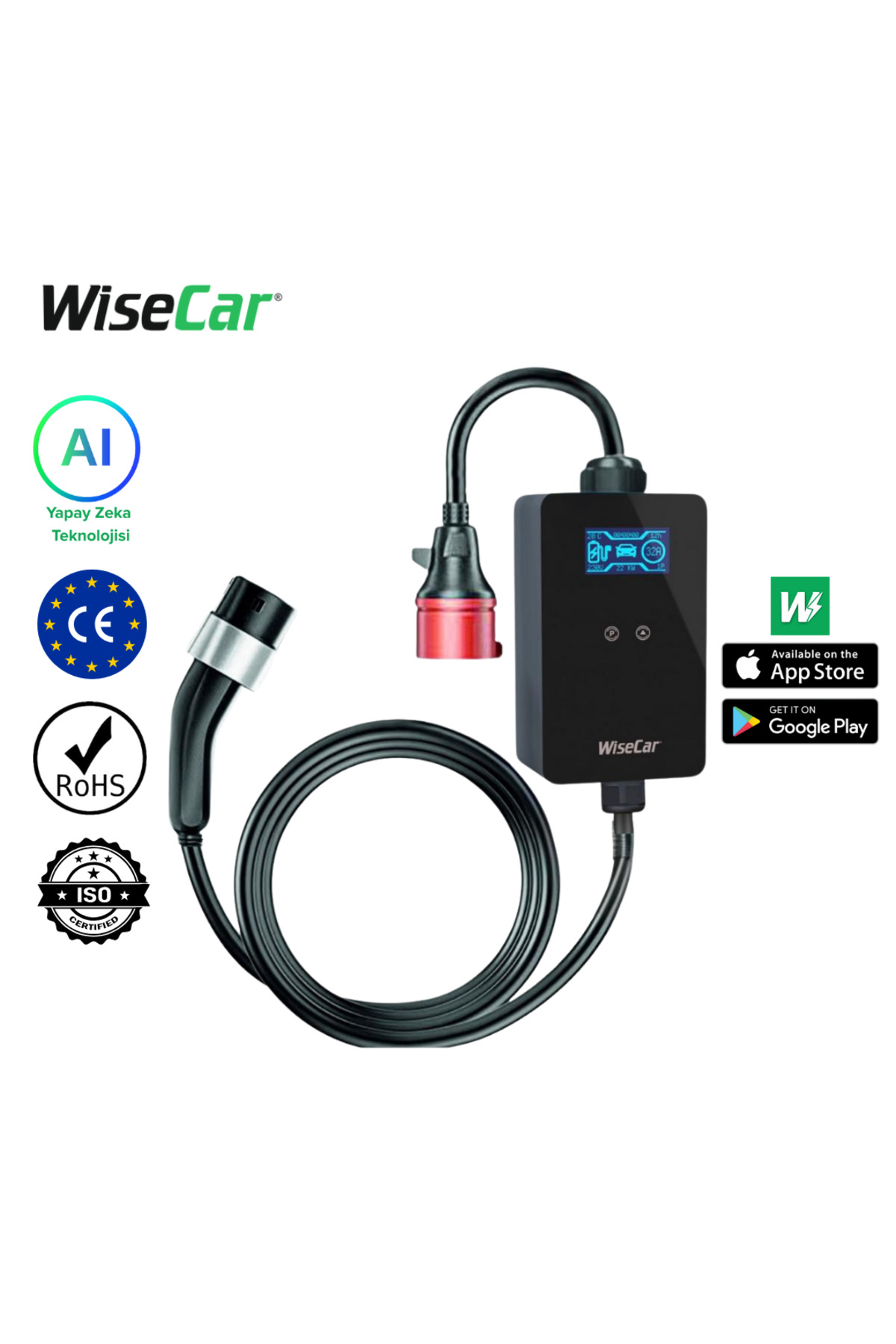 Power ArQ Last Offer ‼️ WiseCar WTP3 22 & 11 KW Taşınabilir Yapay Zeka Destekli Akıllı