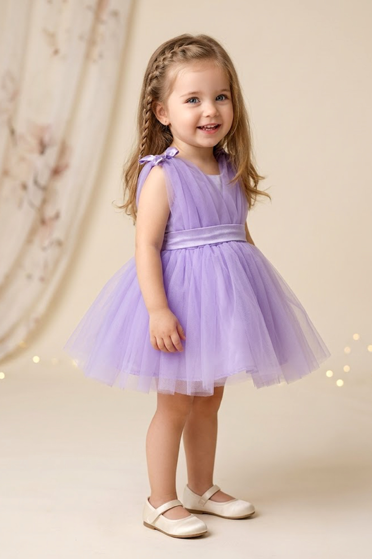 Baby Girls Birthday Party Wedding Dress Balloon Bowknot Tulle Tutu Lined