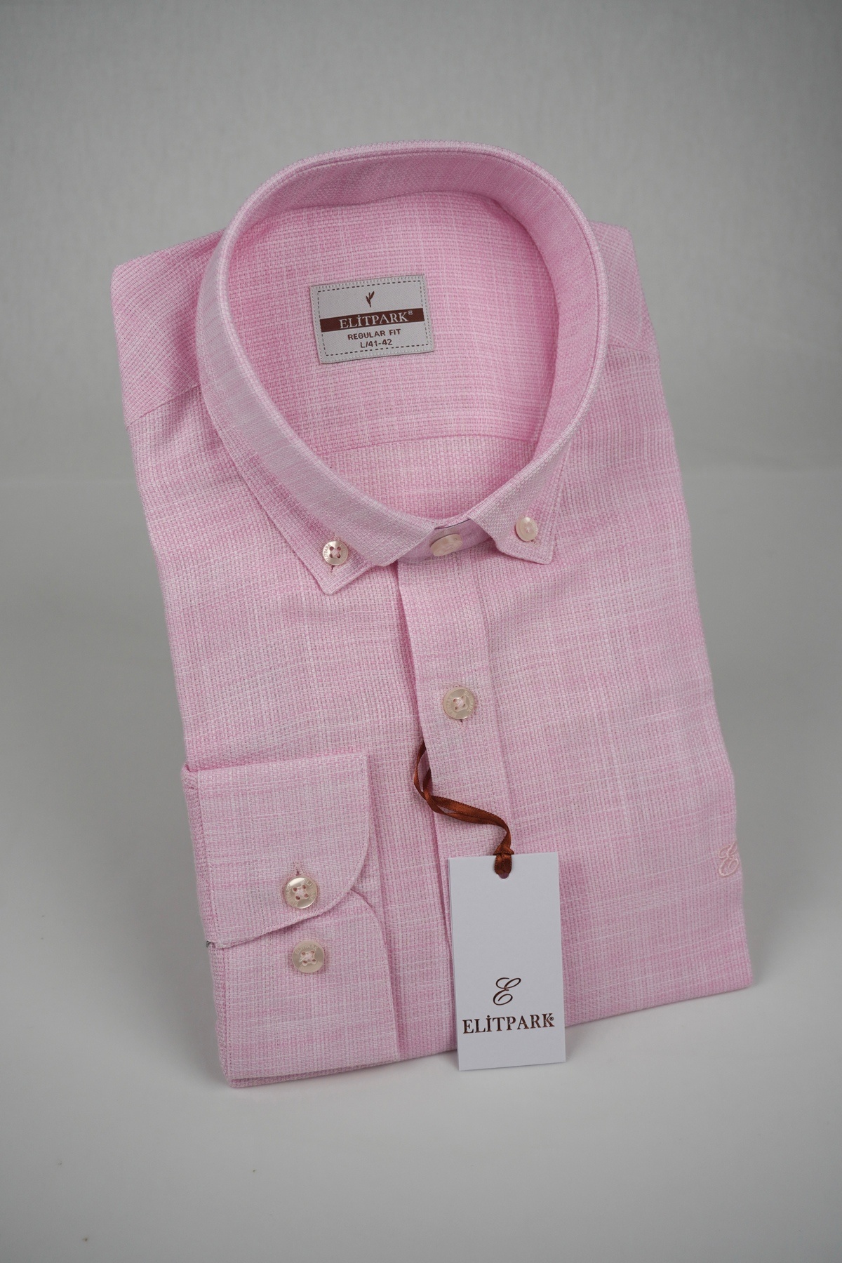100% Cotton Pink Men's Shirt