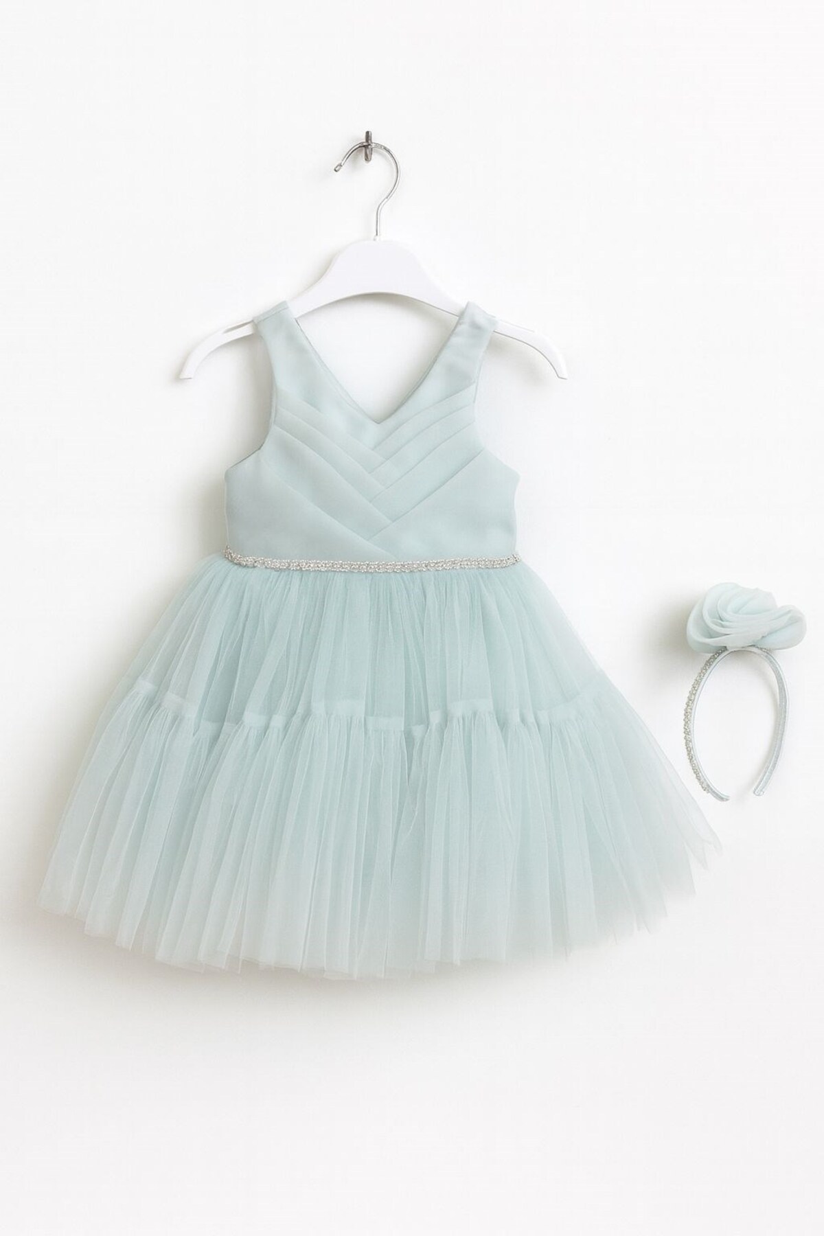 Miss Hely Girls Kids KIZ BEBEK 3178 BELİ TAŞLI ABİYE GKMH0015