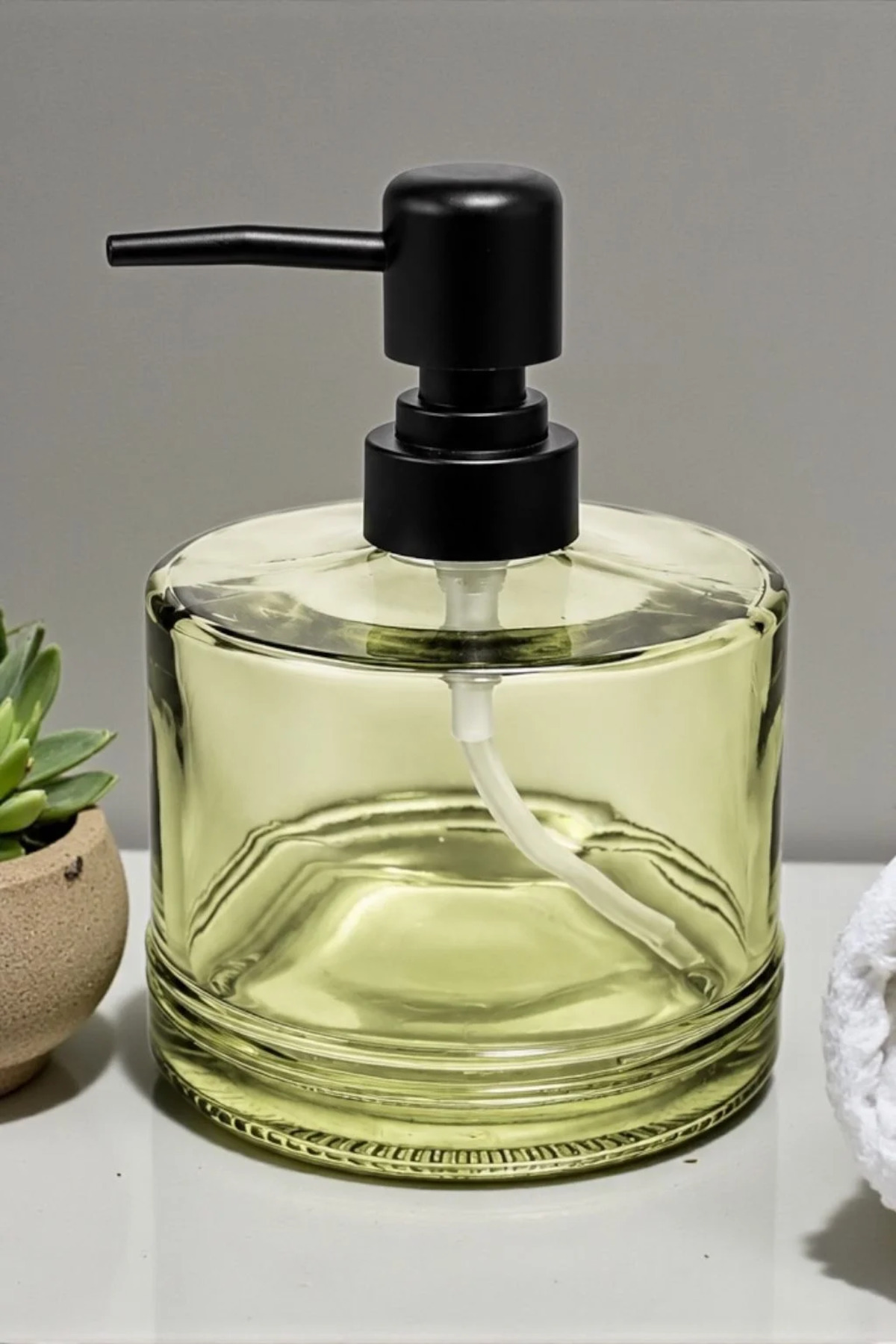 Sıvı Sabunluk 500 ml | Yuvarlak Tasarım Dekoratif Sabunluk