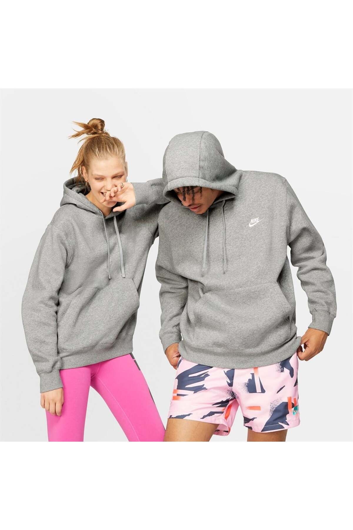 سویشرت مردانه کلاه‌دار خاکستری BV2654-063 نایکی سویشرت اسپرت Nike