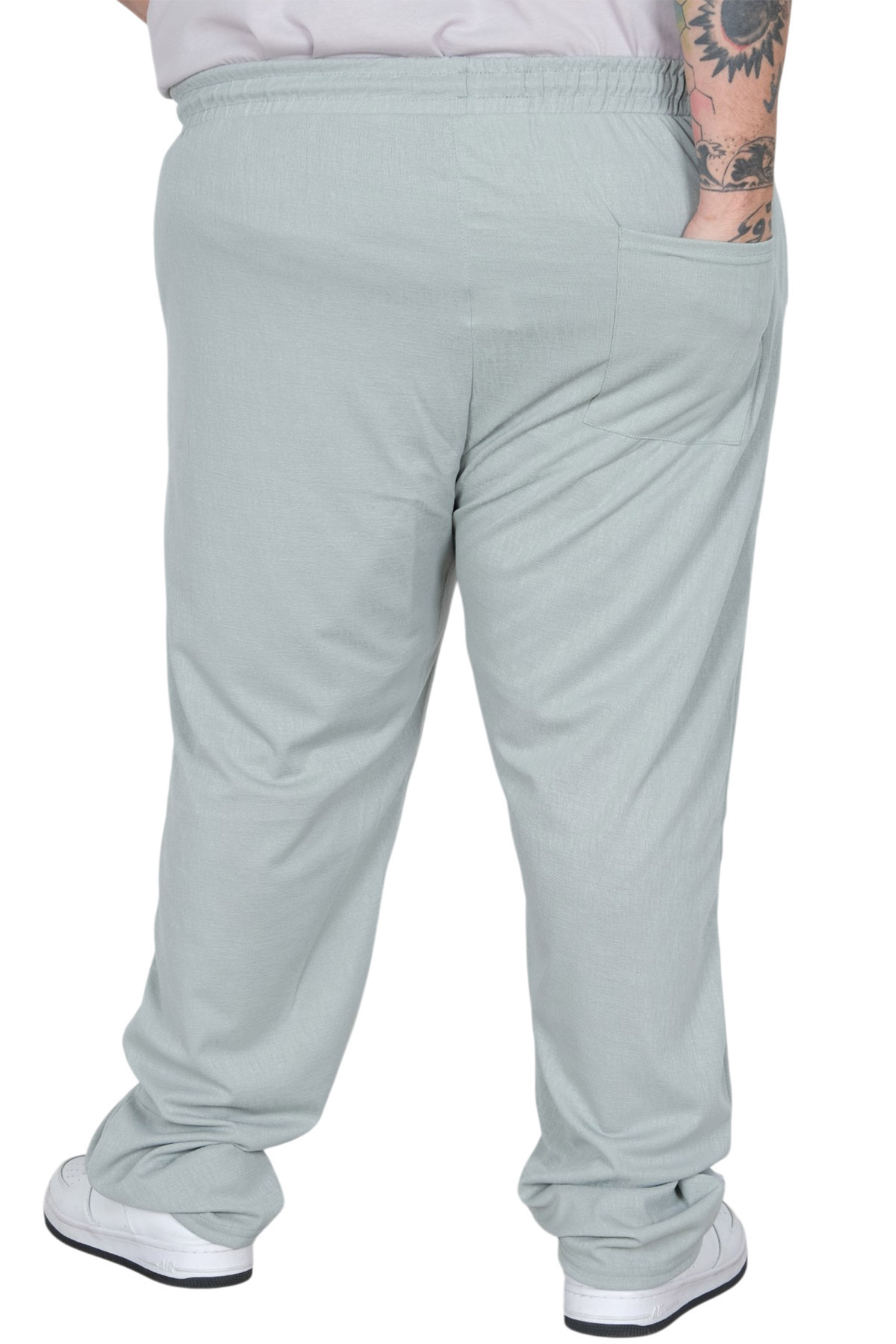ModeXL Mode XL Büyük Beden Erkek Jogger Platin Jakar 24913 Çağla görsel 4