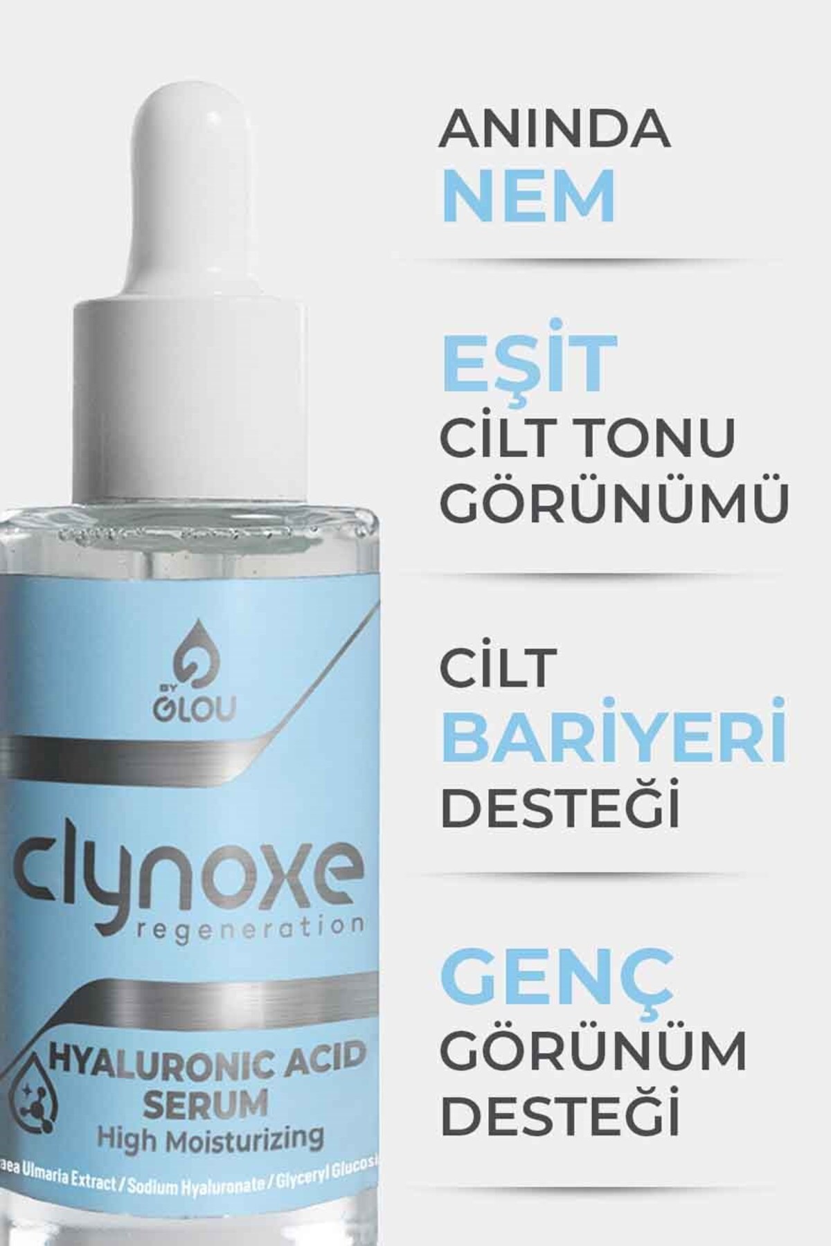 Clynoxe Hyaluronic Acid Serum, Nemlendirici Yüz Serumu 30 mL — PRA-13493079-7938 — تصویر 8 از 8