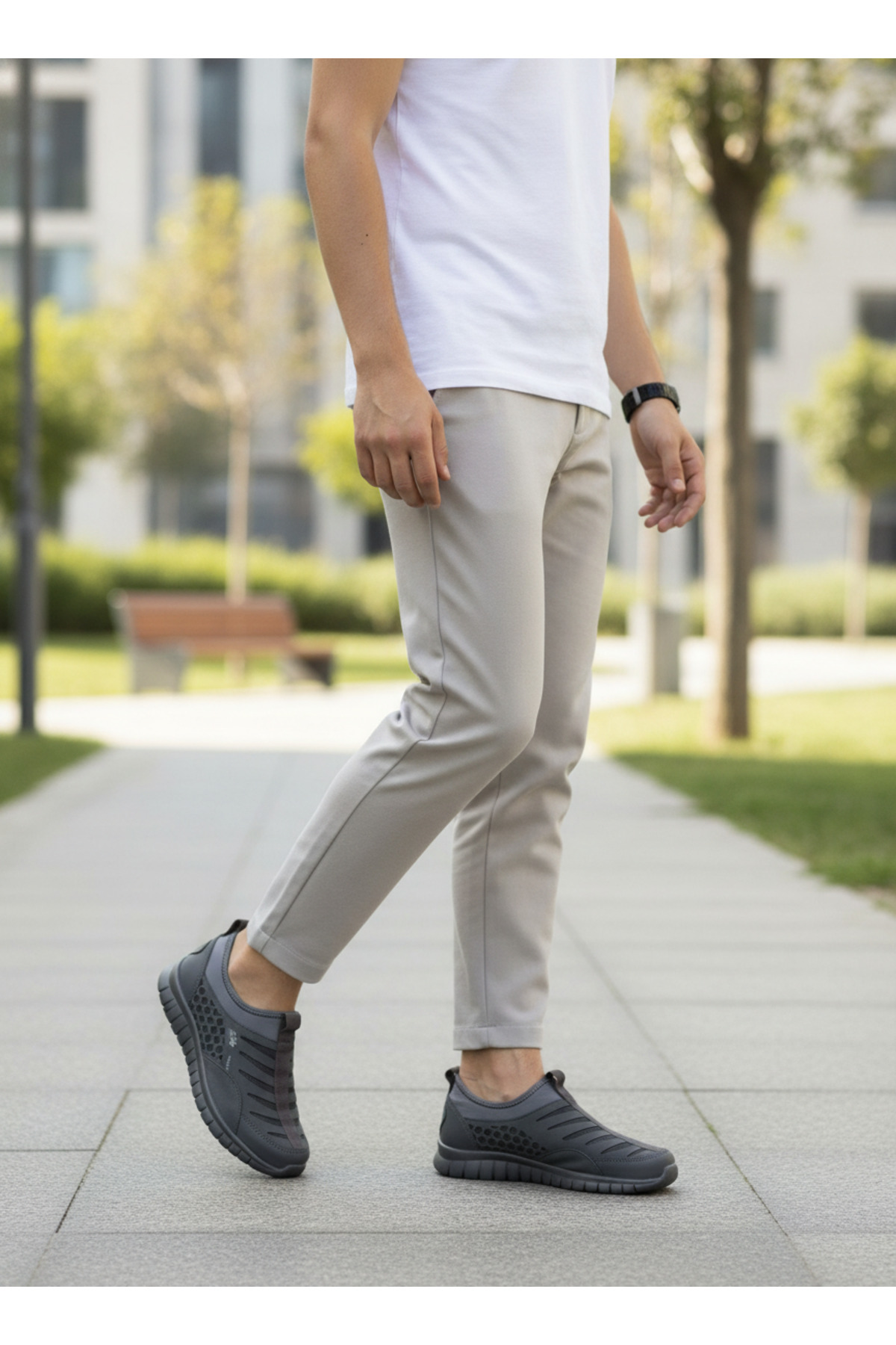 Konfores 1512 Anatomik Tabanlı Sneakers Bağcıksız Ayakkabı