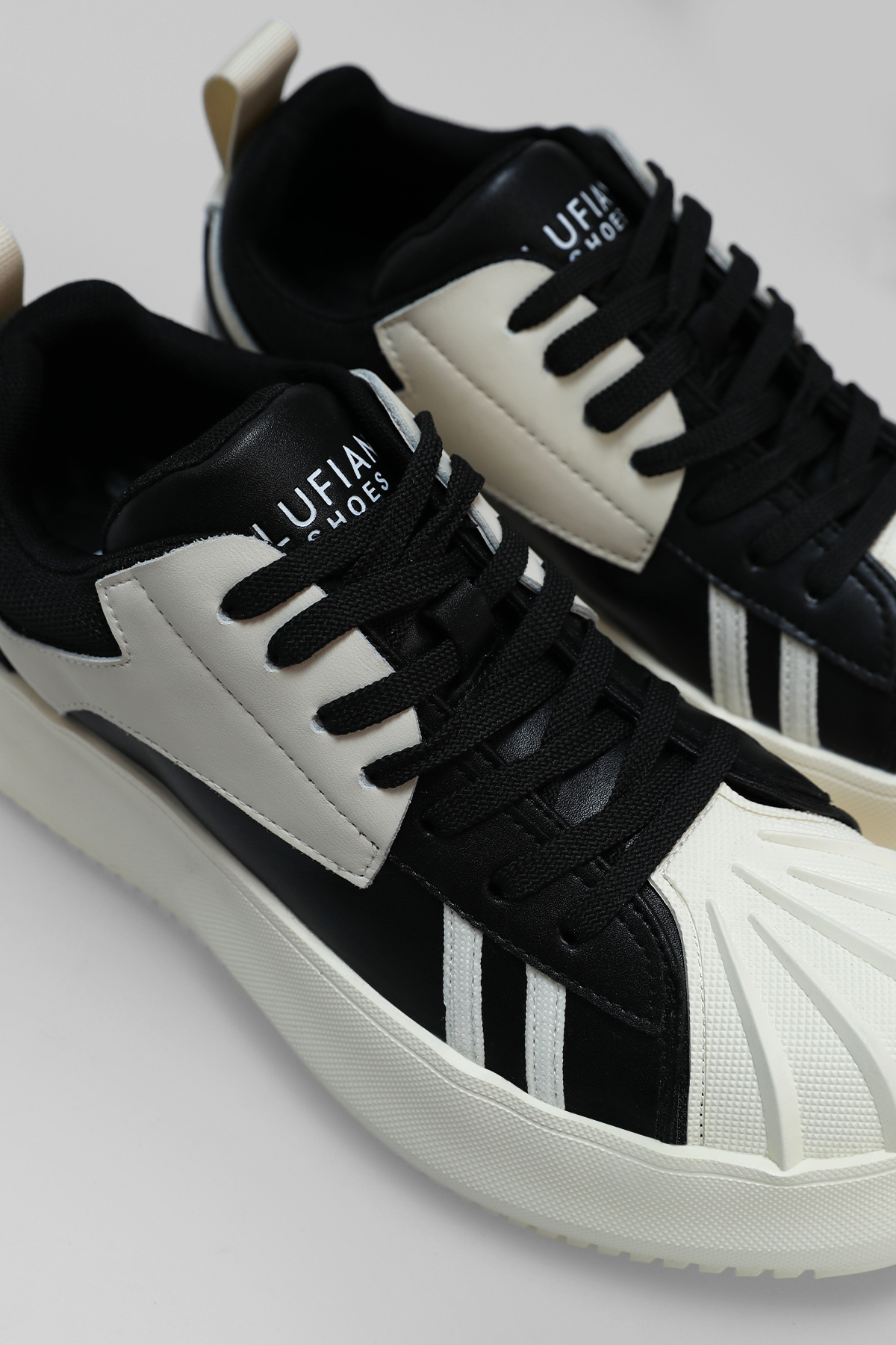 Lufian Pıers Erkek Deri Sneaker Ayakkabı Siyah görsel 4