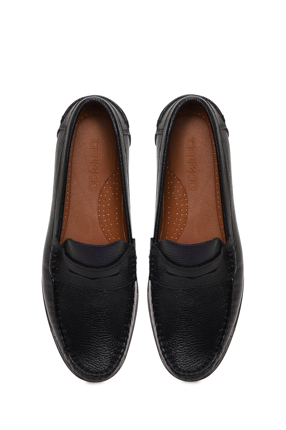Derimod Erkek Siyah Deri Casual Loafer 26SFD6033FT görsel 4