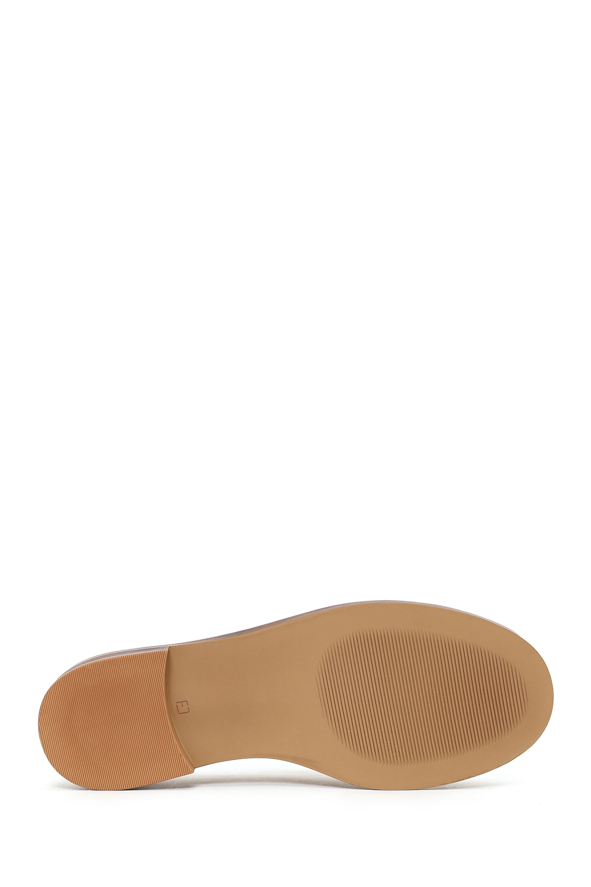 Derimod Kadın Bej Püsküllü Süet Deri Loafer 26PFD420710 görsel 5