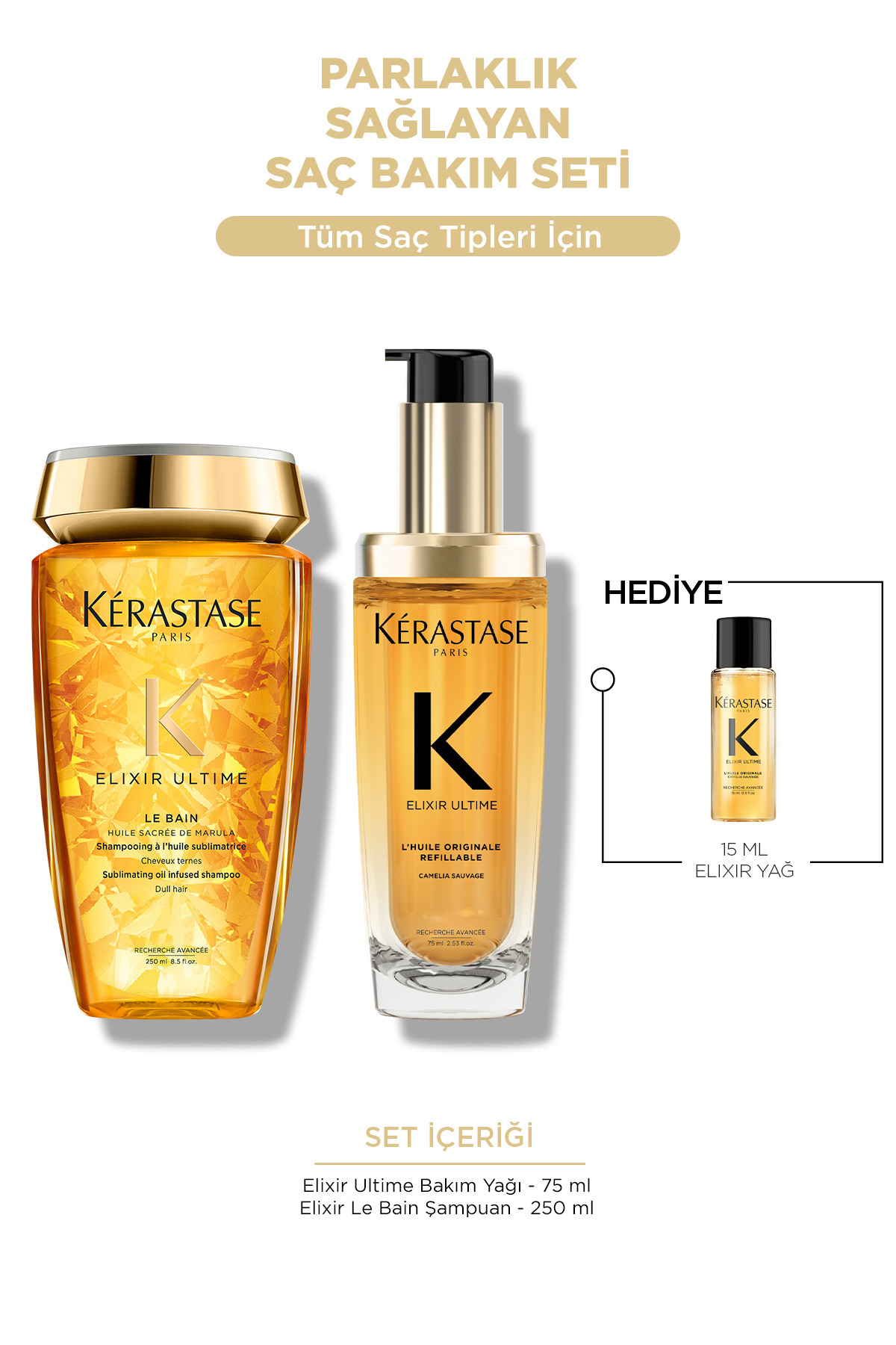 Kerastase Elixir Parlaklık Sağlayan Saç Bakım Seti - Fiyatı, Yorumları