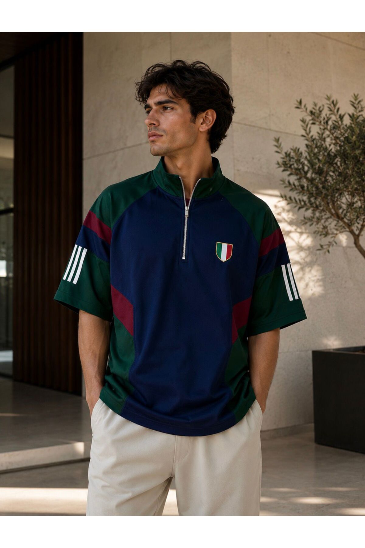 KUN SPORTSWEAR Retro Nostalgia Premium Italian Country Color Tshirt Oversized Unisex