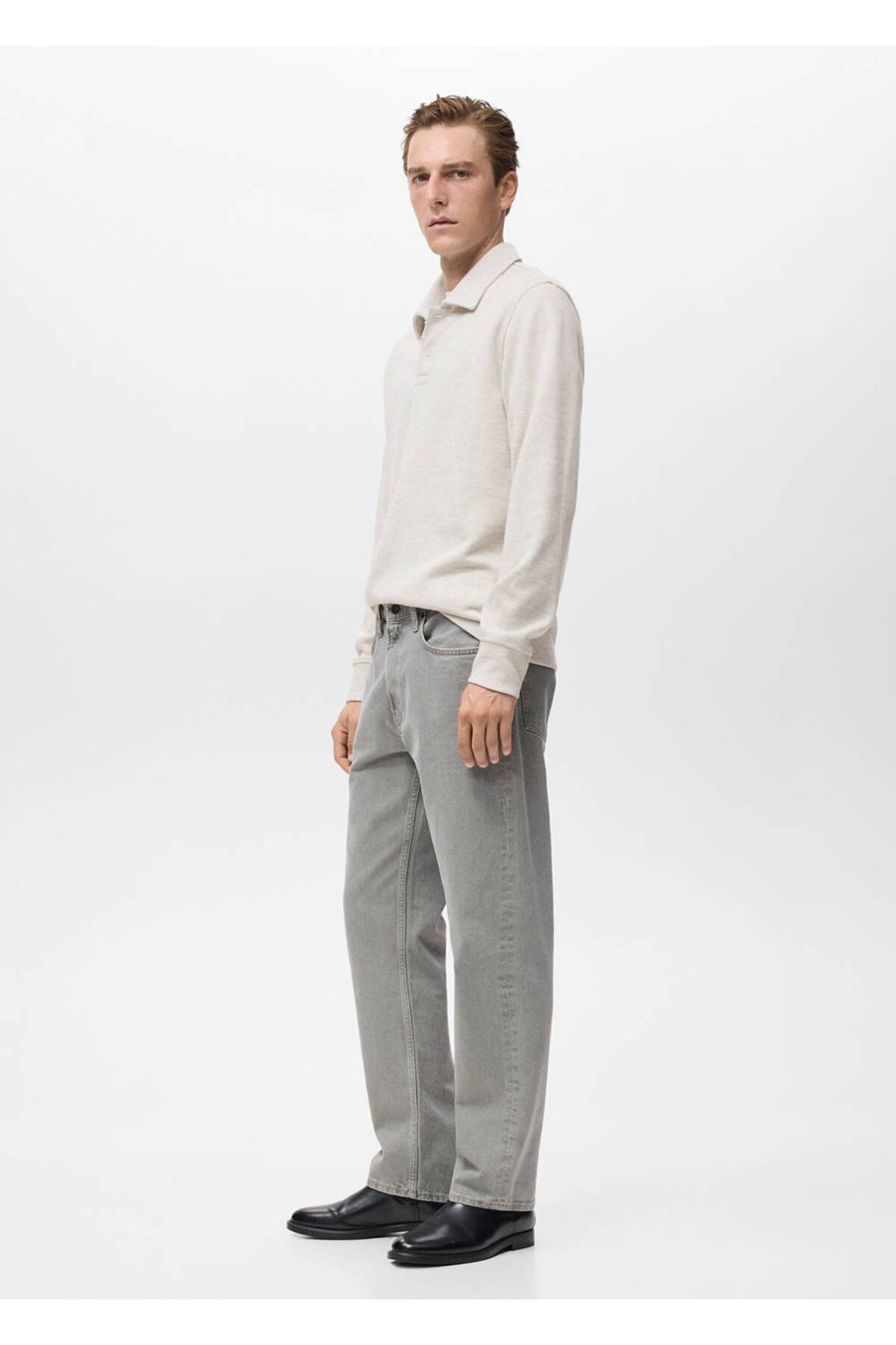 MANGO Man Regular kesim polo sweatshirt görsel 7