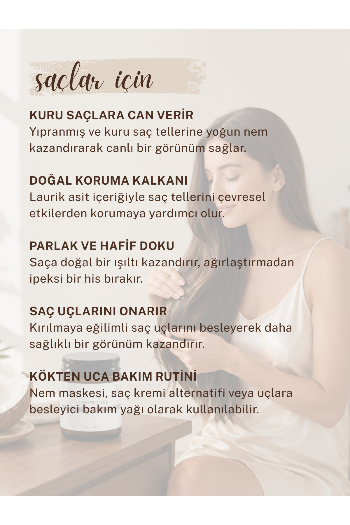 Hindistan Cevizi Yağı 2 Adet - Soğuk Sıkım Ham Işlenmemiş Raw Virgin Coconut Oil 100 gr — S24COCO2 — تصویر 6 از 8
