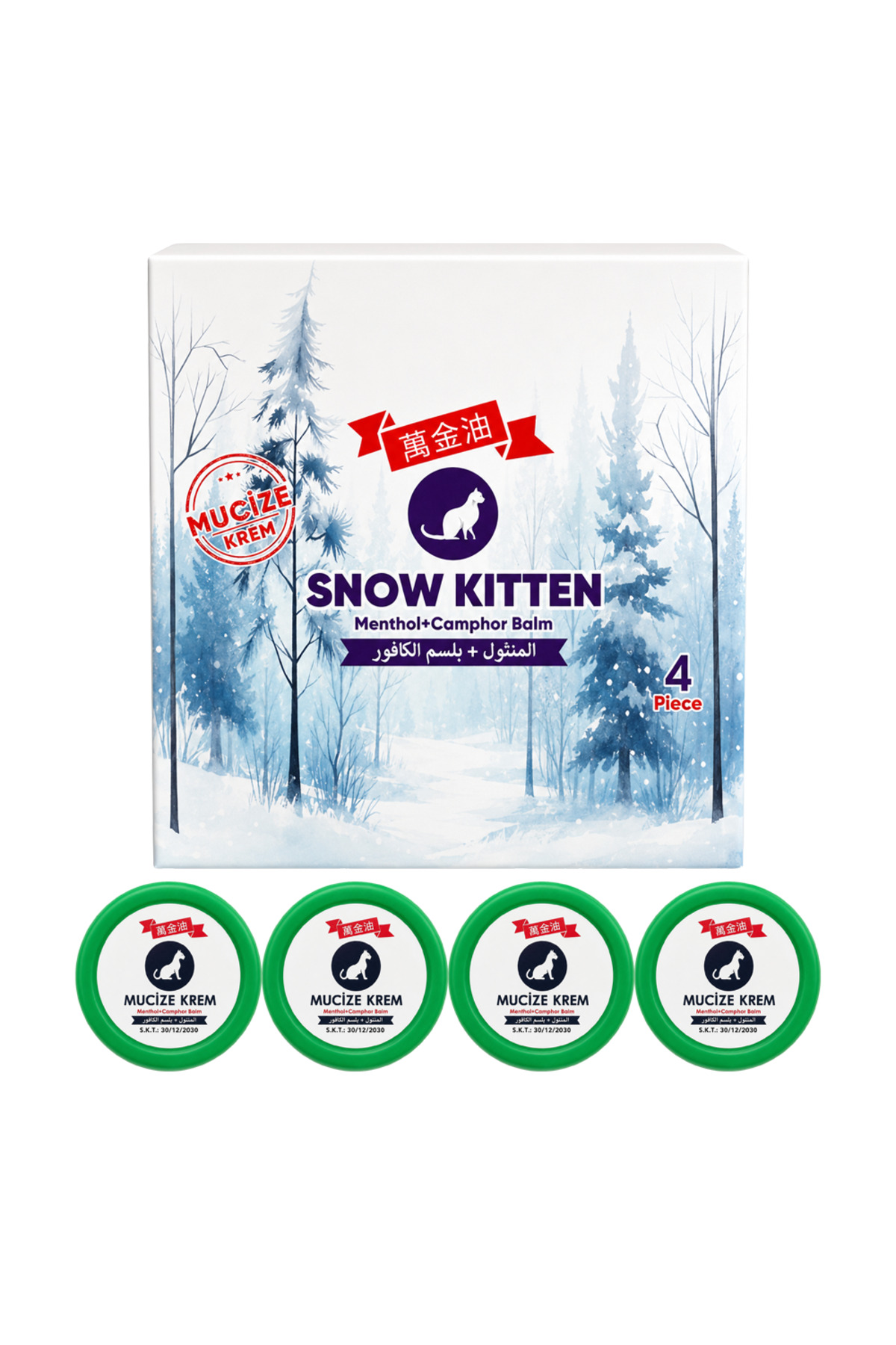 medicablends Snow Kitten Menthol Balm Mucize Krem - 4 lü — 669874565