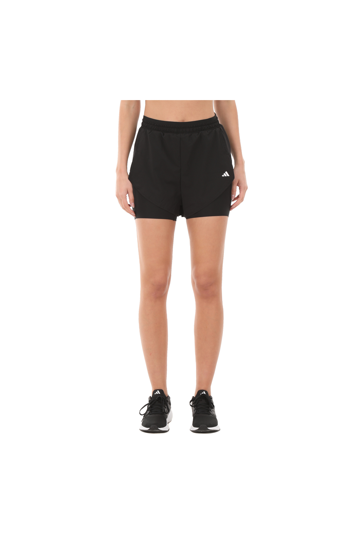adidas Iq2655-K Wtr D4T 2In1Sh Women's Shorts and Capri Black