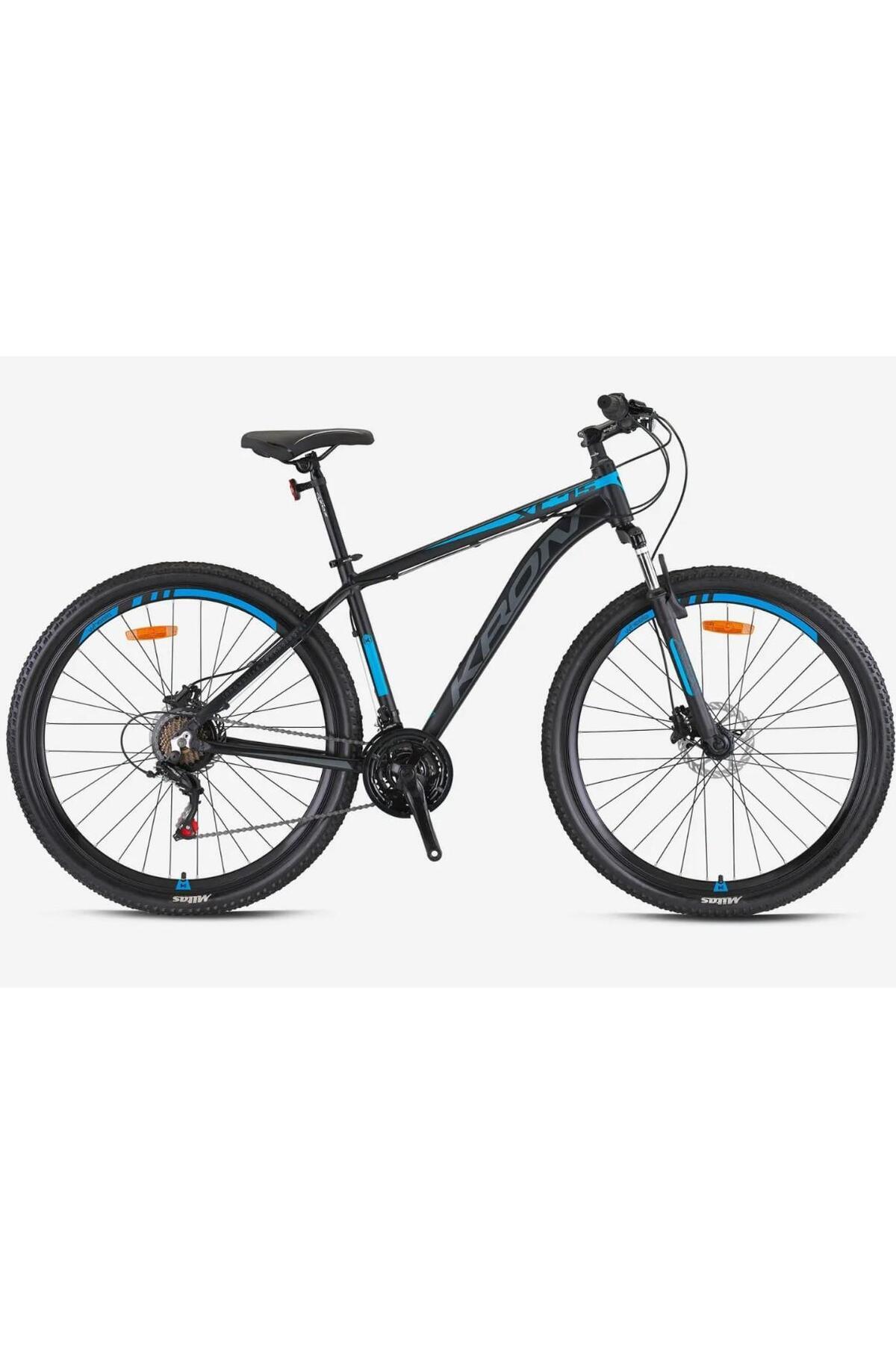 XC 75 27.5" Rim 19'Rim Mechanical Disc 21 Speed Mountain Bike Black Blue Smoked