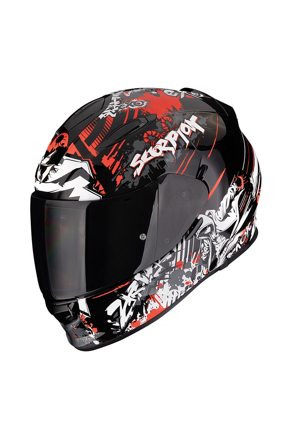 Scorpion EXO 491 Spector Kapalı Motosiklet Kaskı Kırmızı Siyah