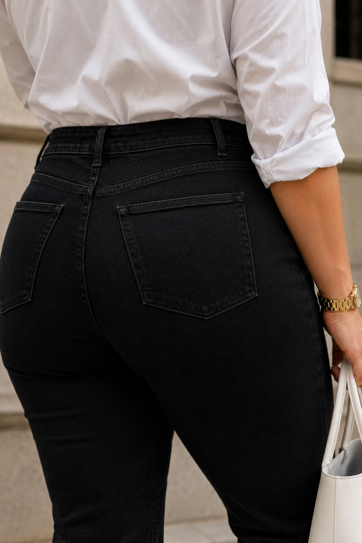 CEDY DENIM - Kadın Büyük Beden İspanyol Paça Yüksek Bel Skinny Fit Likralı Pantolon C628 görsel 8