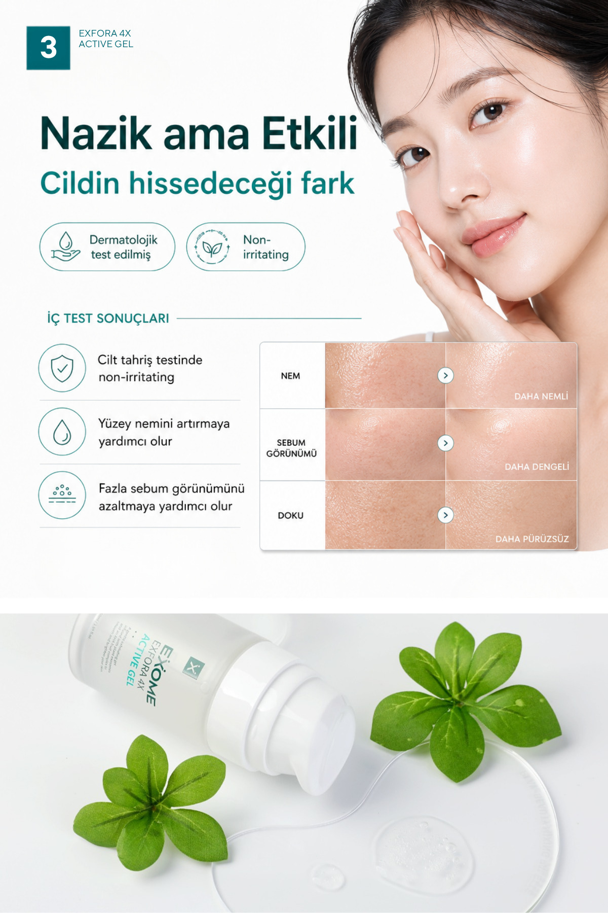 AHA BHA PHA LHA Peeling Jeli | Bitki Kaynaklı Eksozomlu Profesyonel Yüz Bakımı | Exfora 4X Active Gel | 50 ml — Exome001 — تصویر 4 از 6