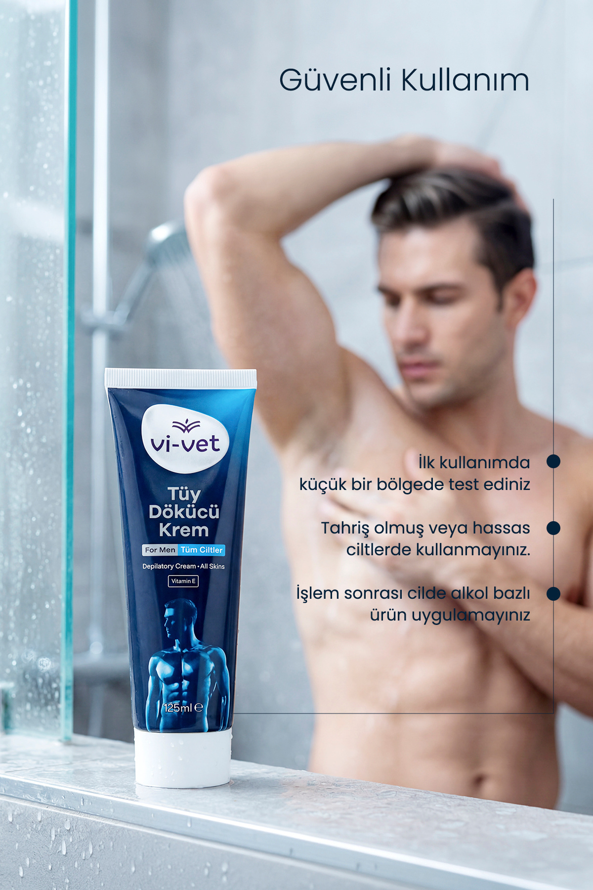 For Men Tüy Dökücü Krem Erkek 125 ml Tüm Ciltler İçin — viveterk1 — تصویر 5 از 8