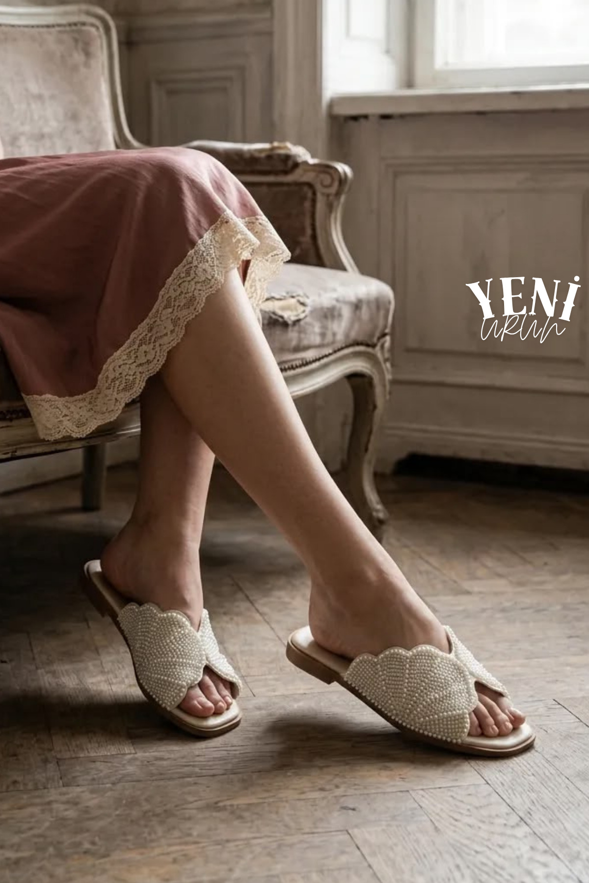 diya shoes Noir ženske papuče Pearl Oyster