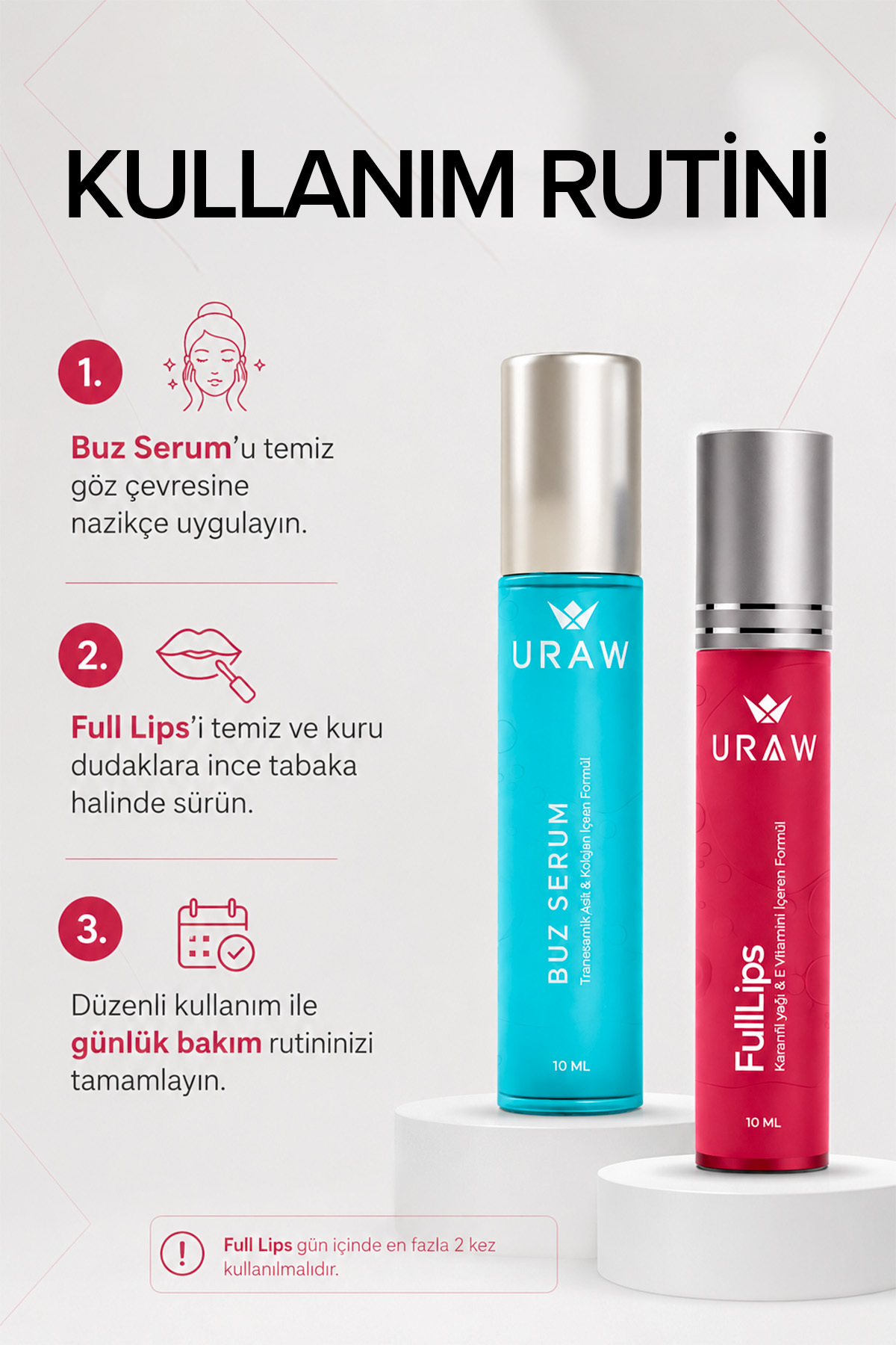 Göz ve Dudak Bakım Seti | Buz Serum ve Full Lips — TYCC828206183ECC809570F00 — تصویر 3 از 4