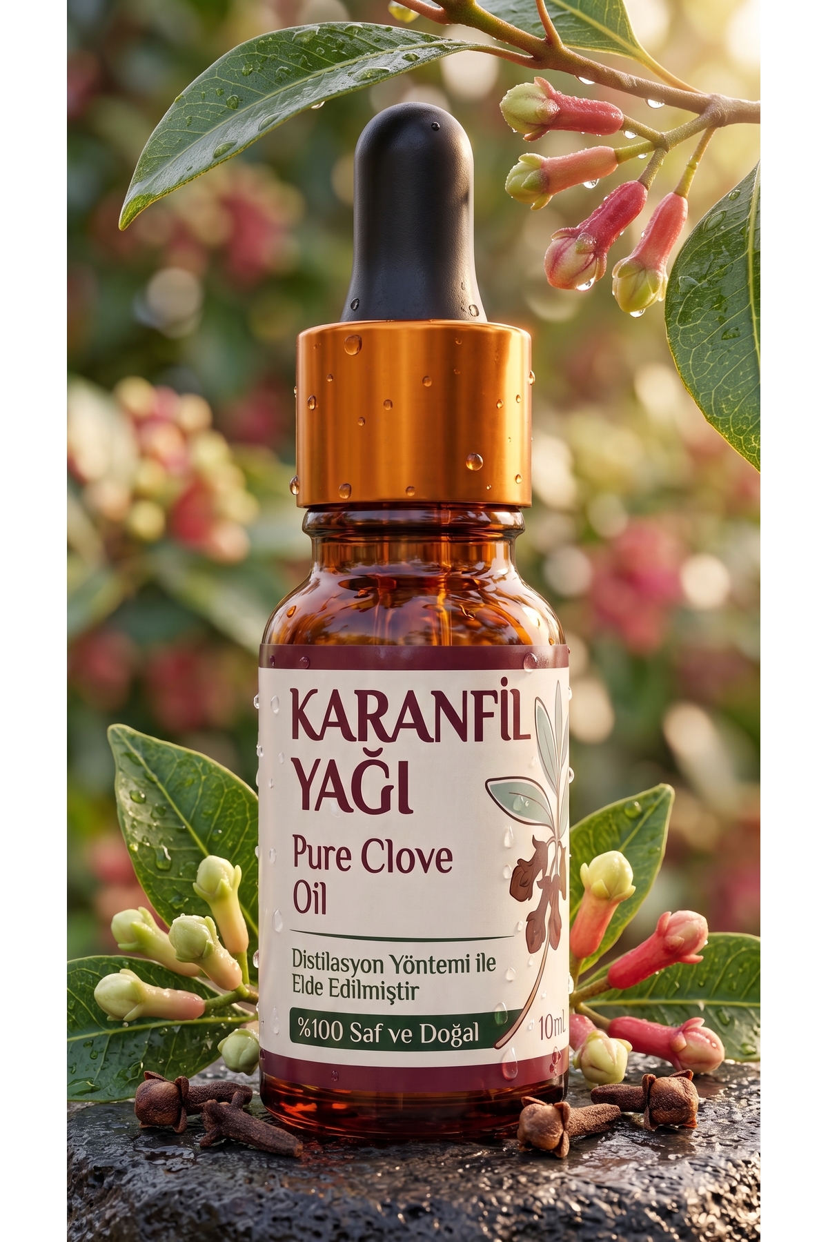 روغن ضروری میخک ۱۰ میلی‌لیتر / ۱۰۰٪ خالص و طبیعی / روغن میخک — A1-Karanfil-yag-10 — تصویر 2 از 8