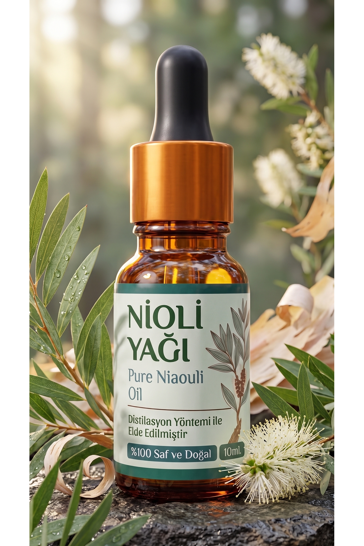 Nioli Uçucu Yağı 10 ml / Nioli / %100 Saf Ve Doğal / Niaouli Oil - Genital Bölge Koku Önleyici ve Giderici İntim Yağı — A1-Nioli-yag-10 — تصویر 2 از 8