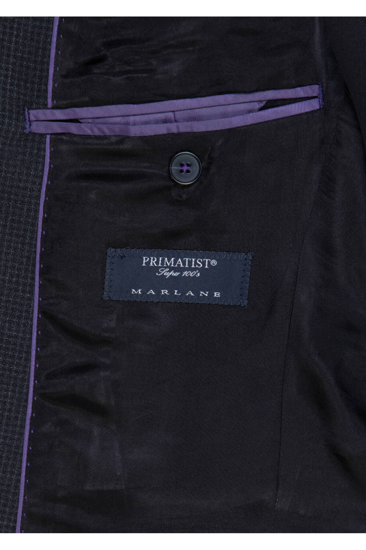 Ramsey Antrasit Kareli Zeroweight Slim Fit %100 Yün Takım Elbise görsel 8