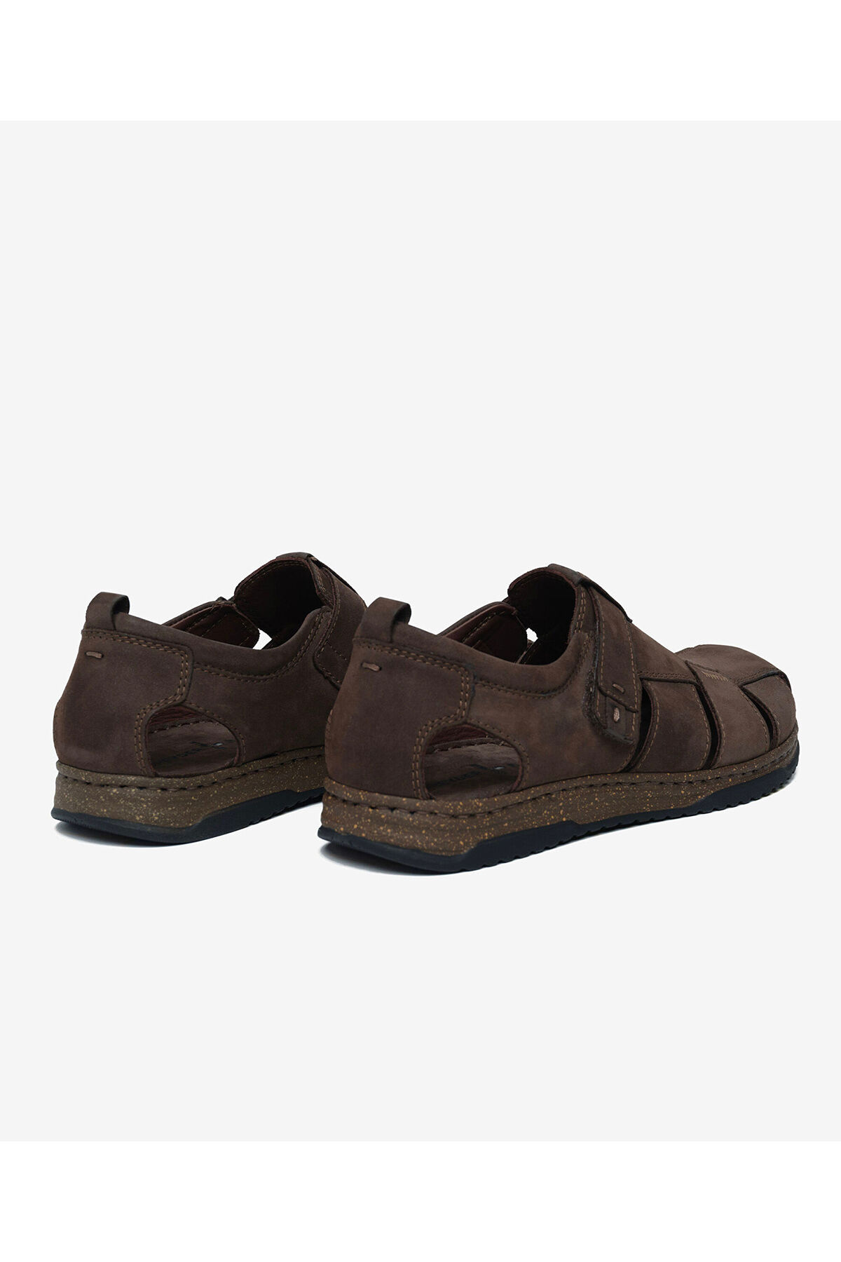 Greyder Erkek Kahverengi Nubuk Hakiki Deri Sandalet 6Y1CS64806 görsel 4