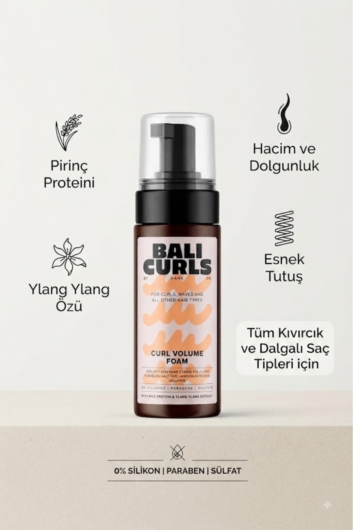 Bukle Belirginleştirici Hacim Veren Saç Köpüğü 150 ml — MS123656665546 — تصویر 2 از 4