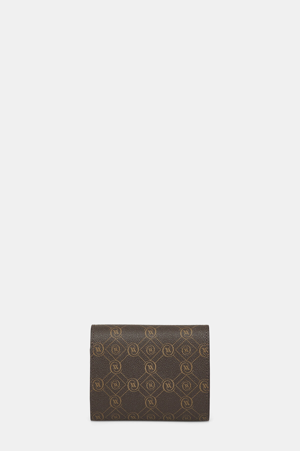 کیف پول مونوگرام قهوه‌ای