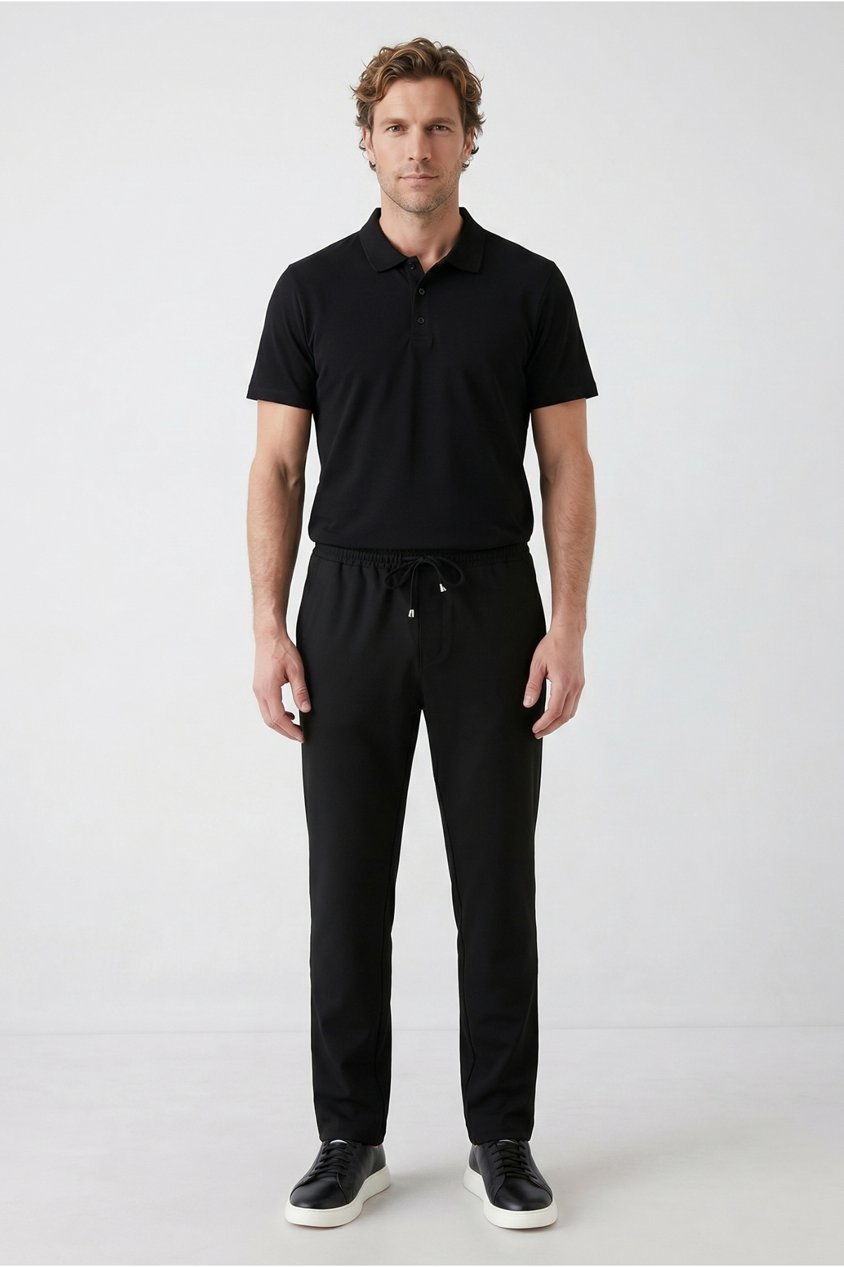 Kiğılı Regular Fit Standart Kesim Yandan Cep Beli Lastikli İpli Jogger Pantolon görsel 2