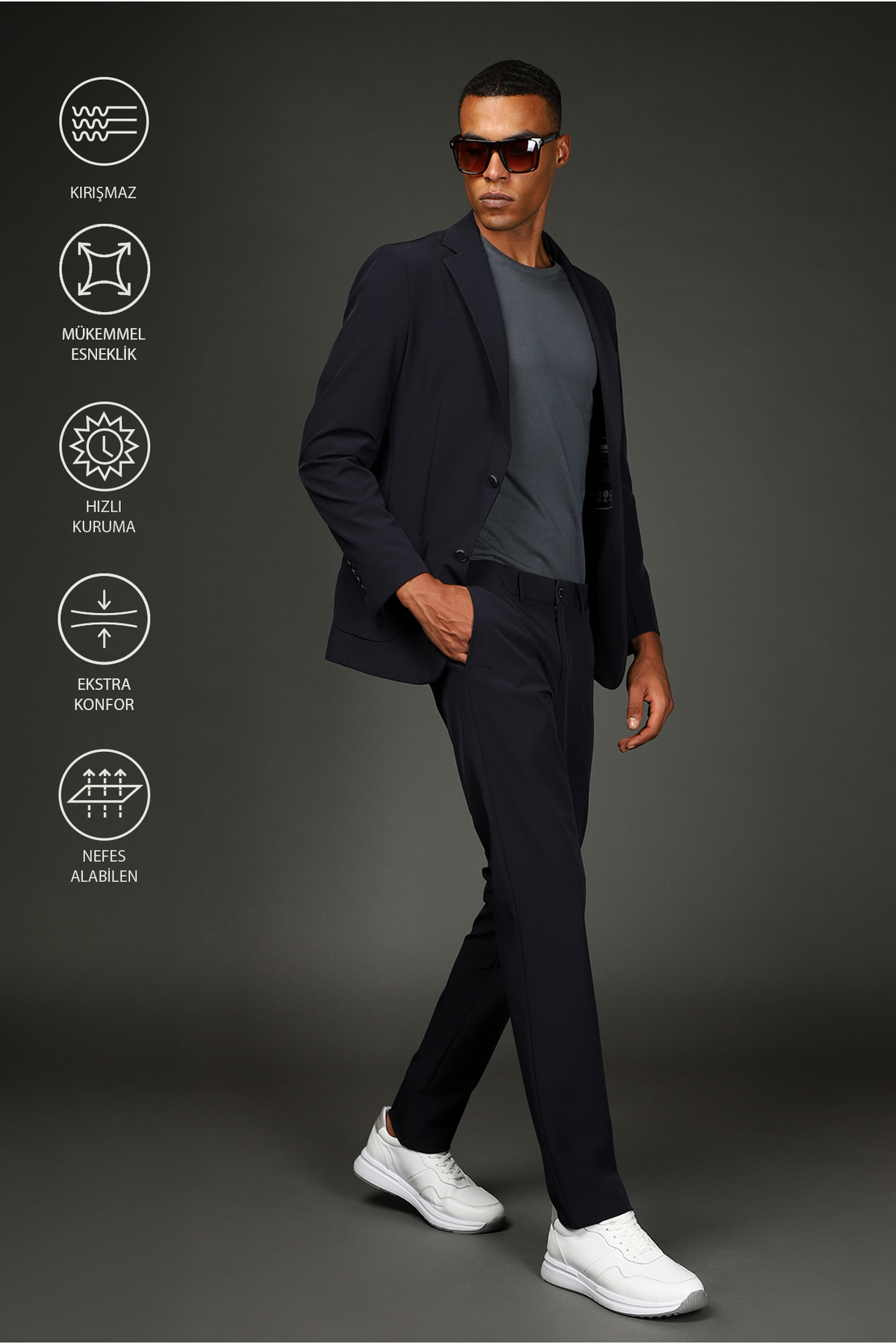 Kiğılı Techno-Line 7 Drop Super Slim Fit Eksra Dar Kesim Takım Elbise