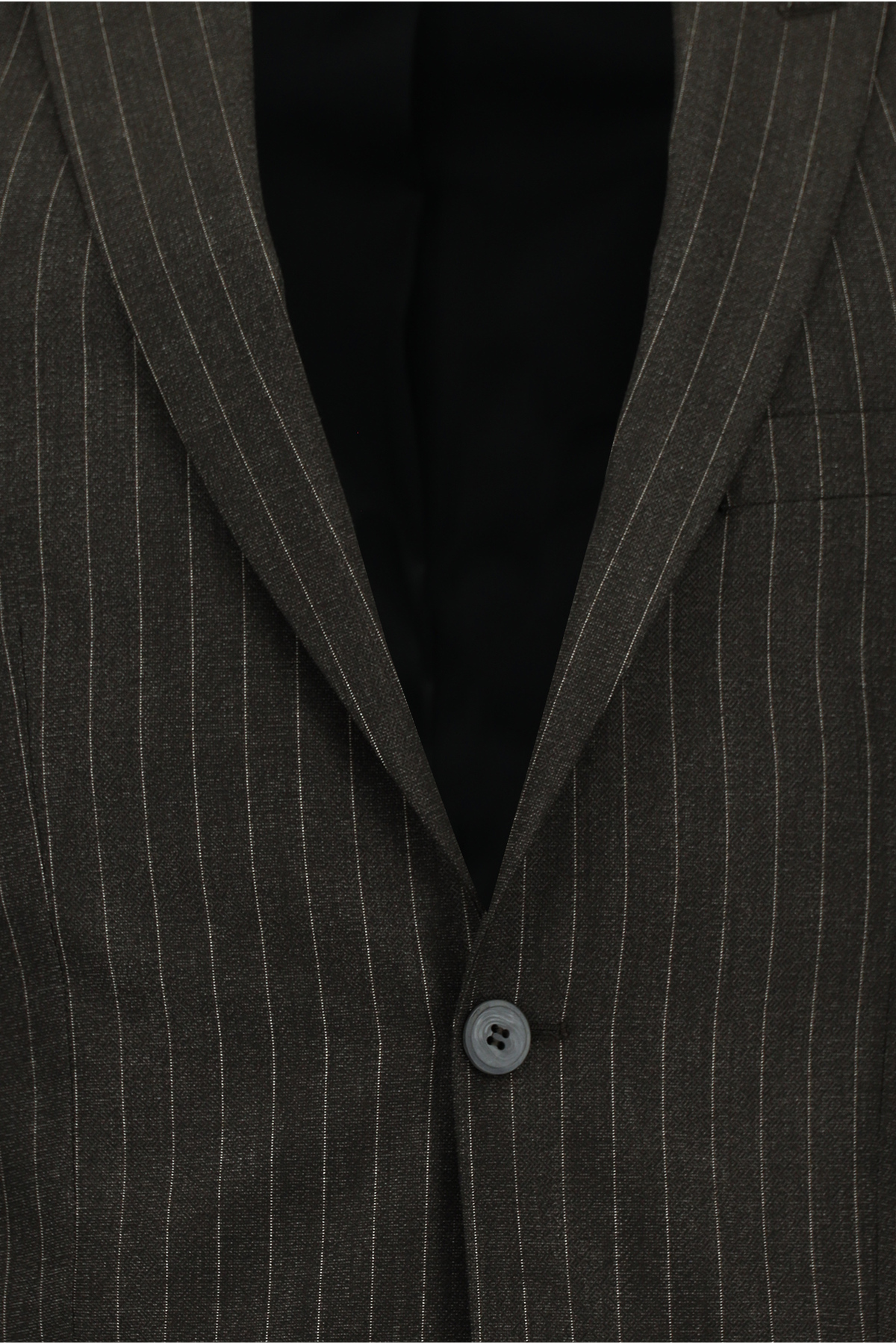 کت و شلوار راه راه 7 Drop Super Slim Fit Extra Narrow Cut — خاکستری KSSZ1U76CZ050 — تصویر 4 از 5