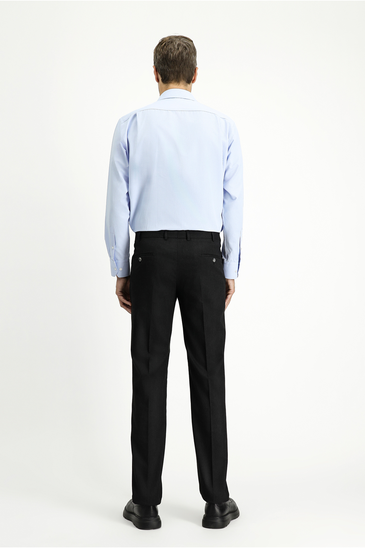 Kiğılı 7 Drop Slim Fit Dar Kesim Likralı Pileli Klasik Kumaş Pantolon görsel 4