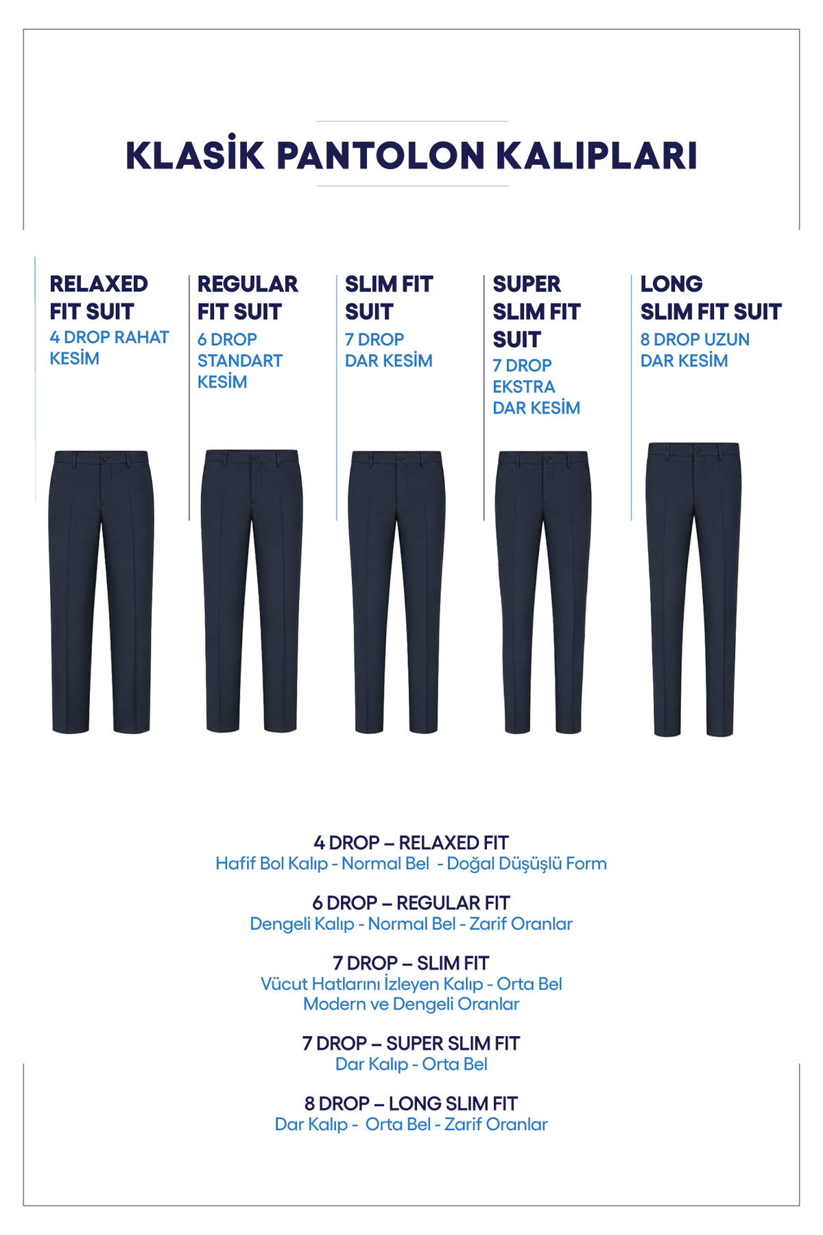 Kiğılı 7 Drop Slim Fit Dar Kesim Likralı Pileli Klasik Kumaş Pantolon görsel 6