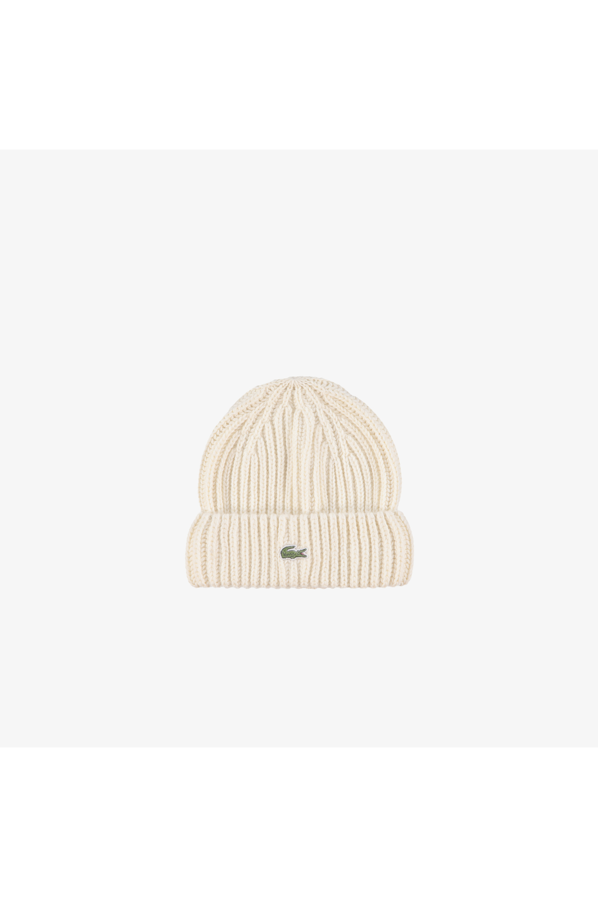 Lacoste Unisex Krem Yün Karışımlı Bere