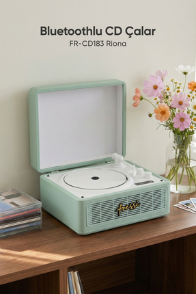 Fressi Retro Taşınabilir Dahili Hoparlörlü Bluetoothlu CD Çalar