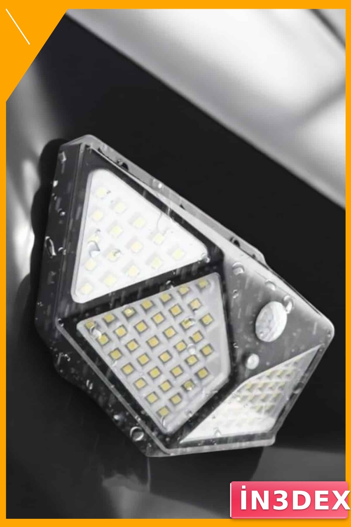 100 Led Solar Bahçe Aydınlatma Lambası Hareket Sensörlü