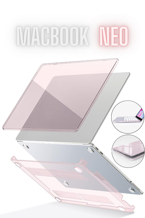 TEKNETSTORE Macbook Neo 13 inç A3404 Uyumlu Kılıf Kristal Kapak Şeffaf Parlak...