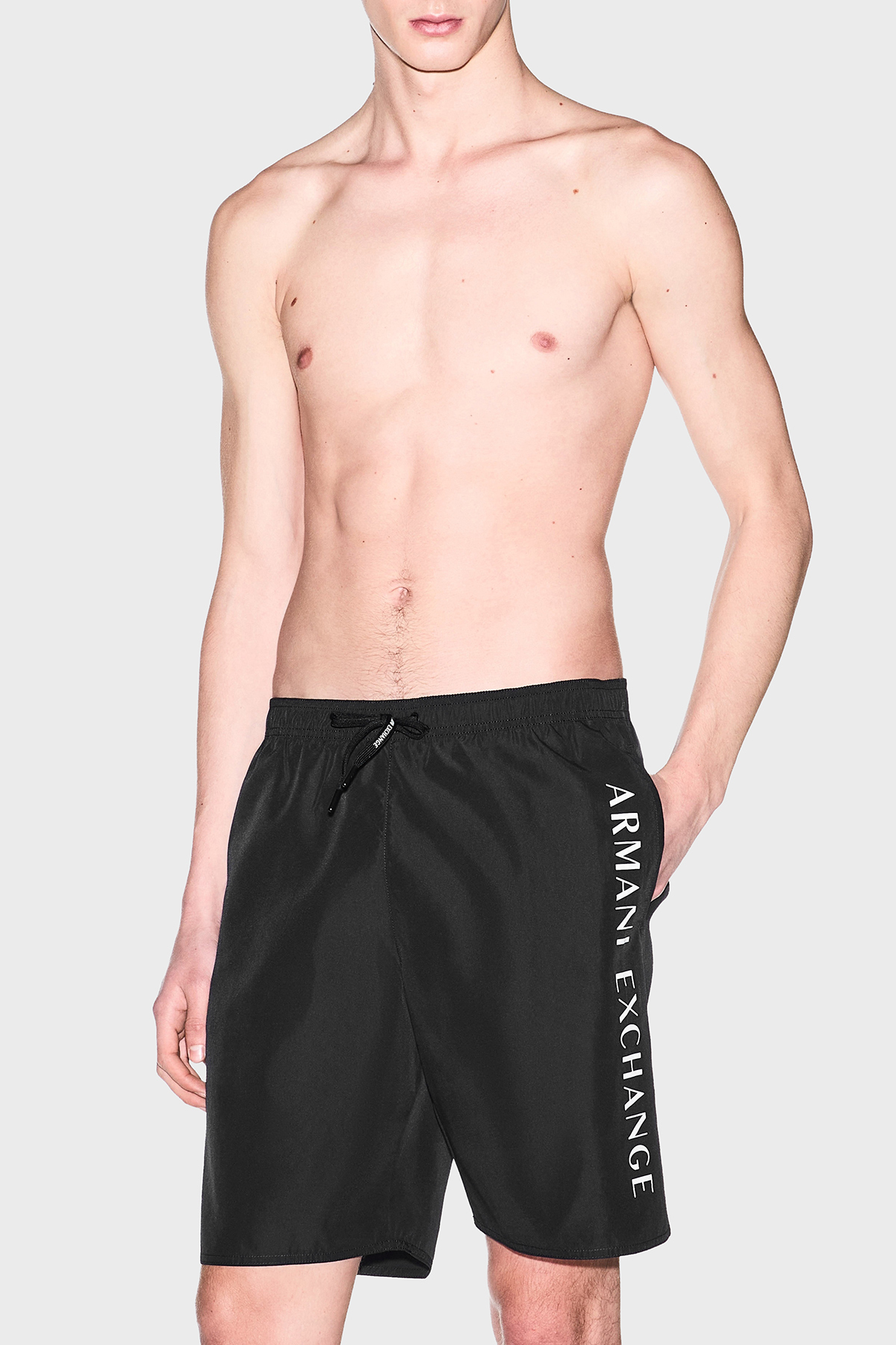 شورت شنا مردانه طرح لوگو XM000835 AF22573 UC001 آرمانی اکسچنج شورت مایو Armani Exchange