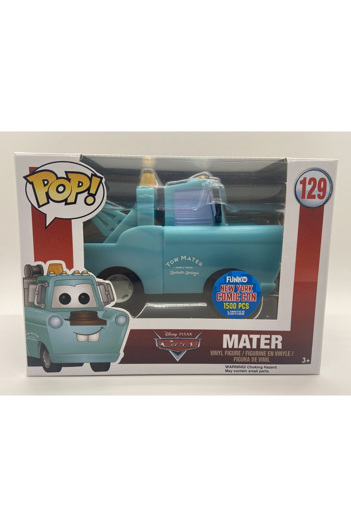 Funko Mater 129 Pop Disney Pixar Cars New York Comic Con Exclusive