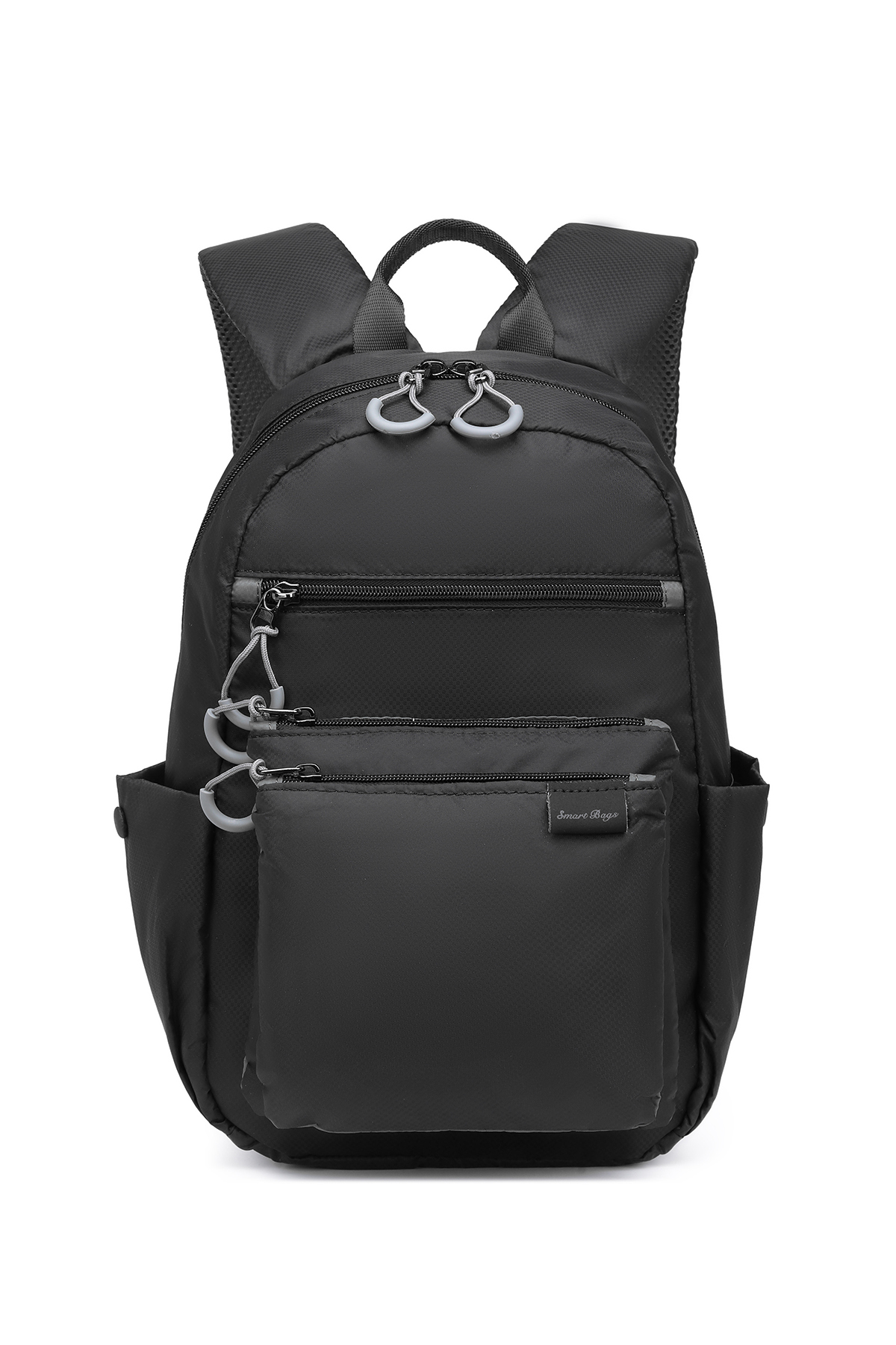 SMART BAGS Siyah Günlük Orta Boy Hafif Kumaş Kadın Sırt Çantası görsel 2