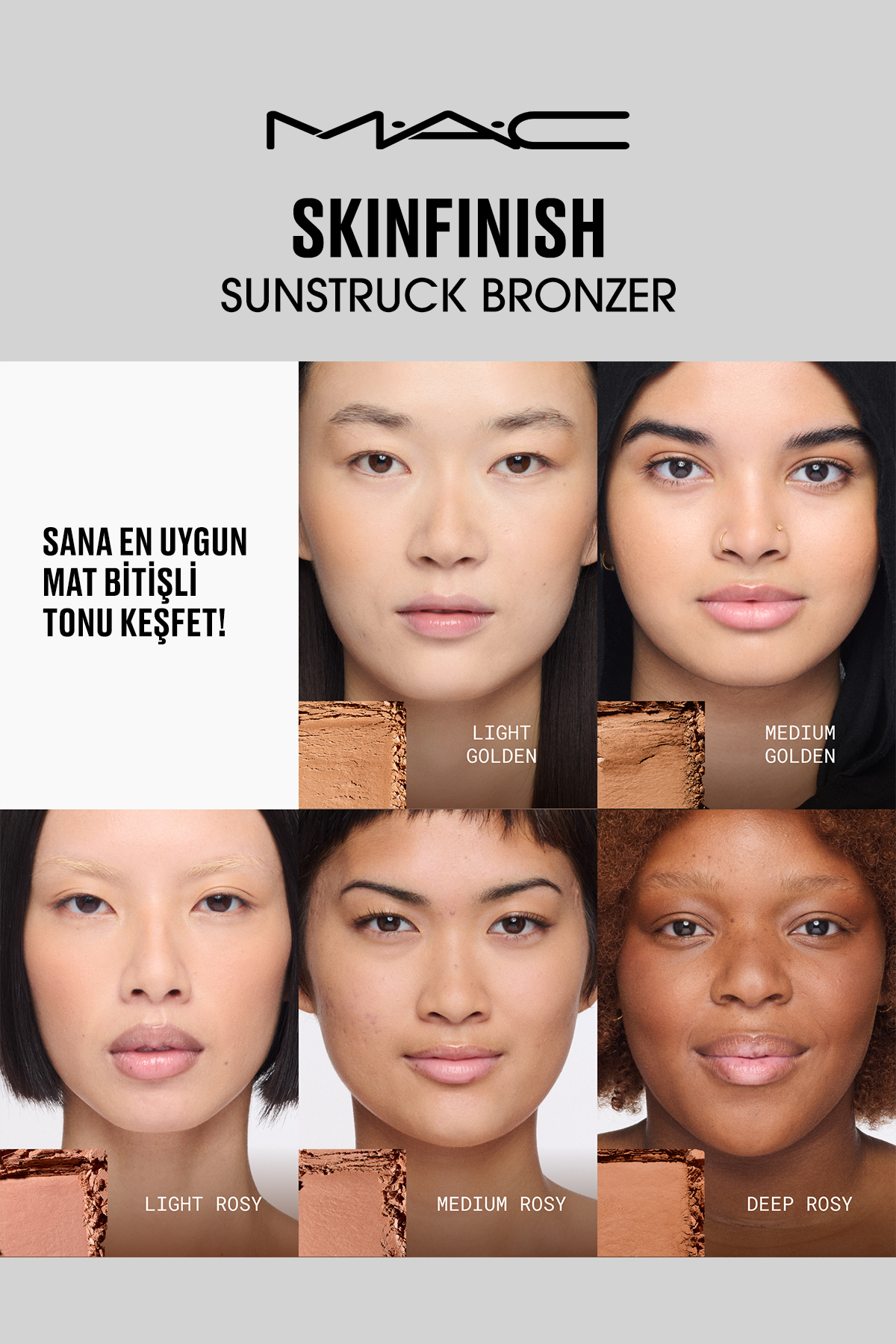 برنزر مات مدیوم صورتی Skinfinish Sunstruck