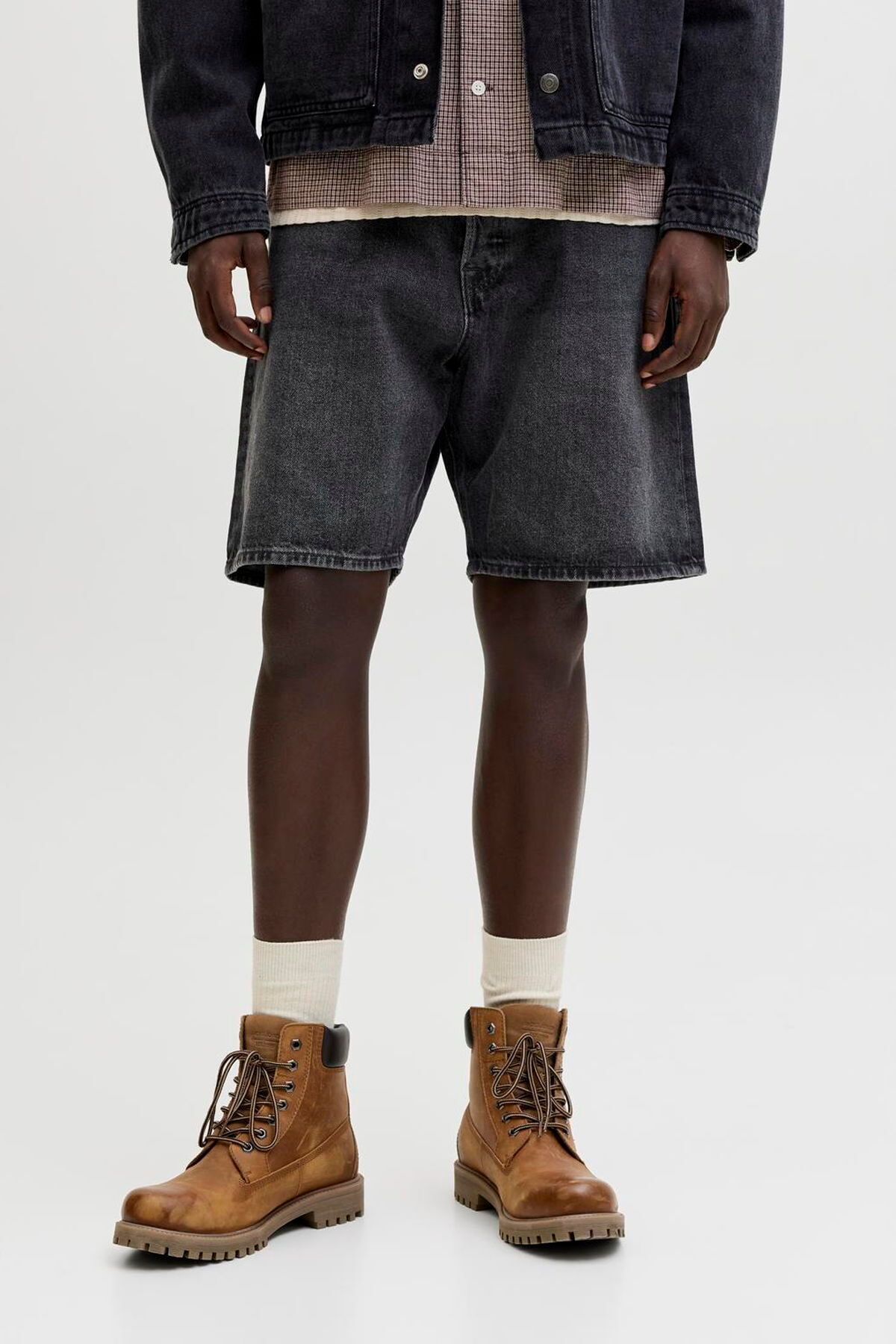 شلوارک جین مردانه کمر بلند و راحت - تونی جک اند جونز شلوارک برمودا Jack & Jones