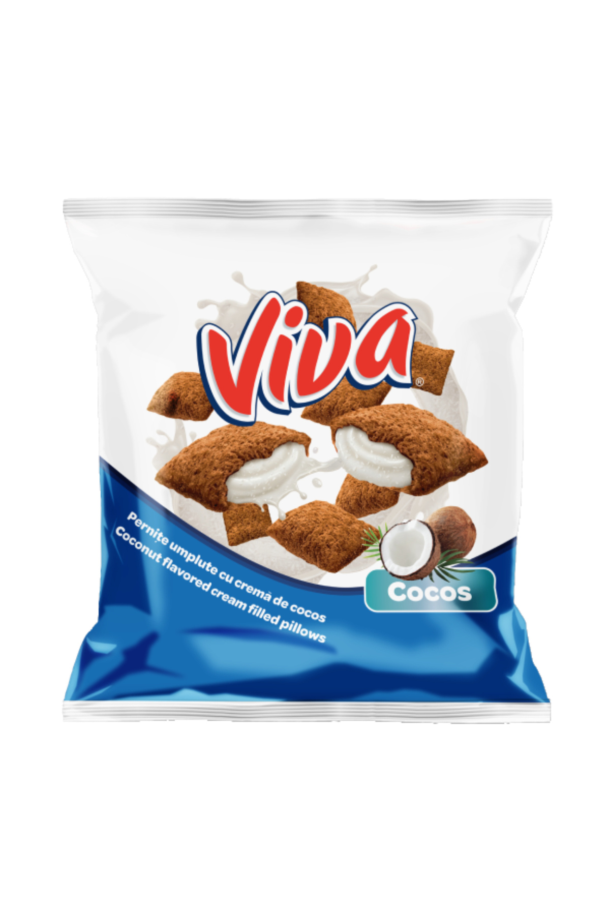 VİVA Pernițe Umplute cu Cremă de Cocos 100 g